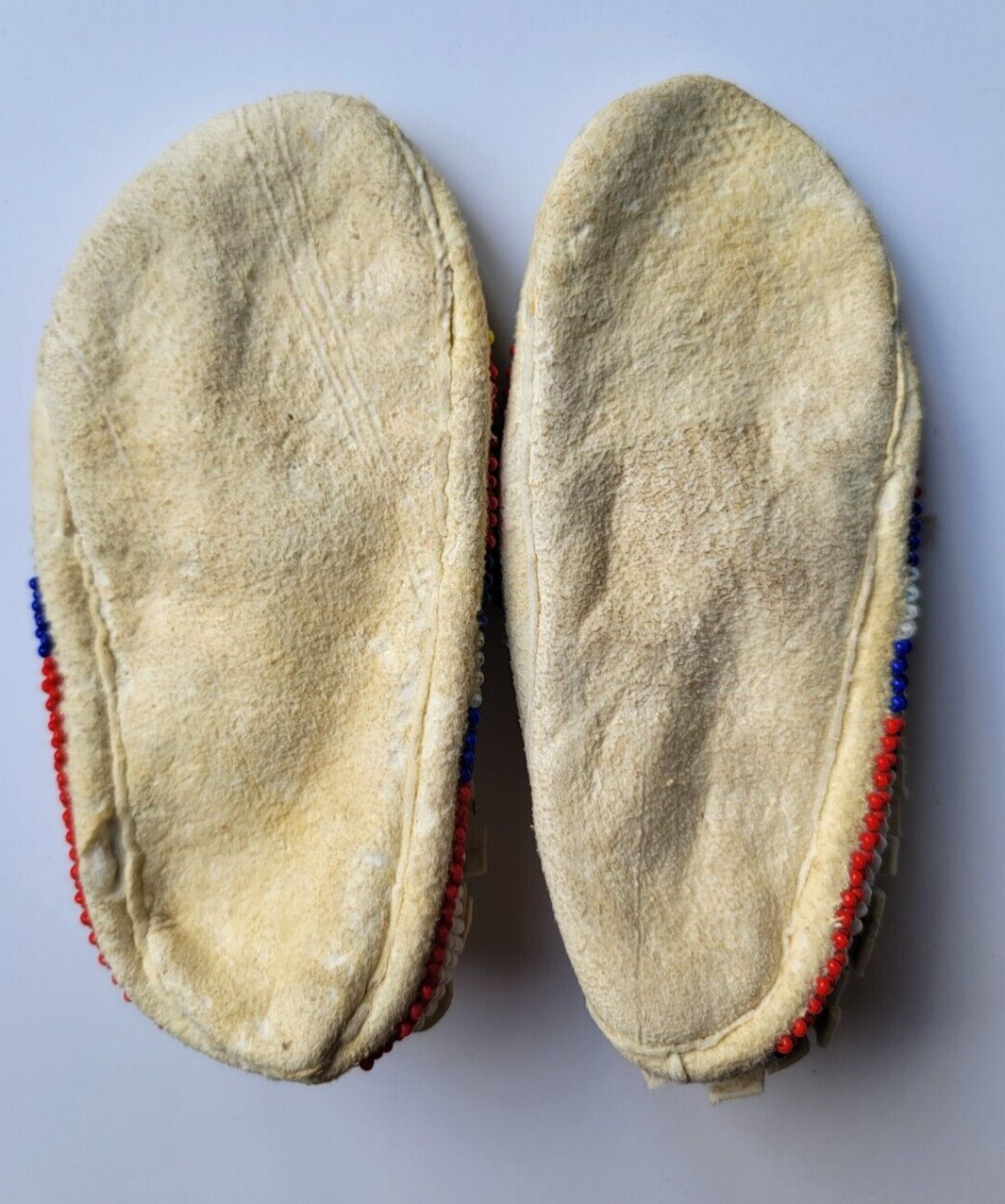 MODERN Beaded Multicolored Indian Floral Child Moccasins Native Beadwork