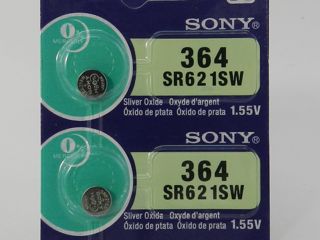 Sony 364 SR621SW Watch Battery 2Pc