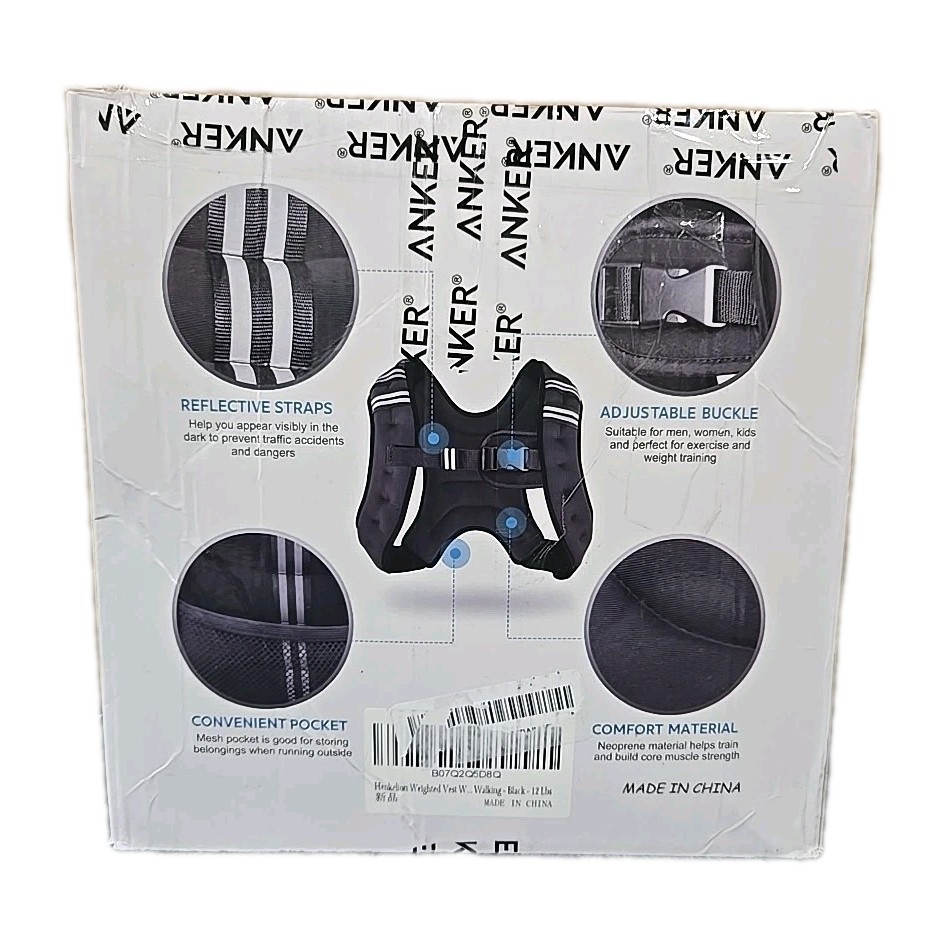 Henkelion Weighted Vest 12 lbs Weight Vest for Men Women Kids Weights Included