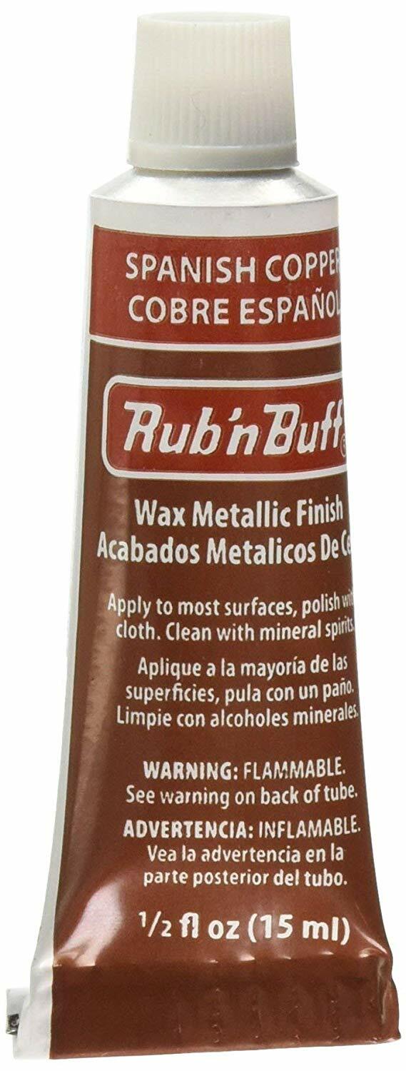 Amaco Rub 'N Buff Wax Metallic Finish, Spanish Copper, 0.5-Fluid Ounce