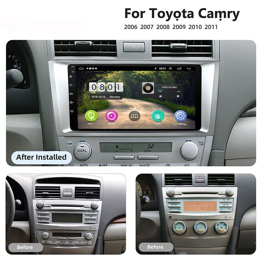 For Toyota Camry 2007-2011 Android 13 Car Stereo Radio GPS Navi WIFI Bluetooth