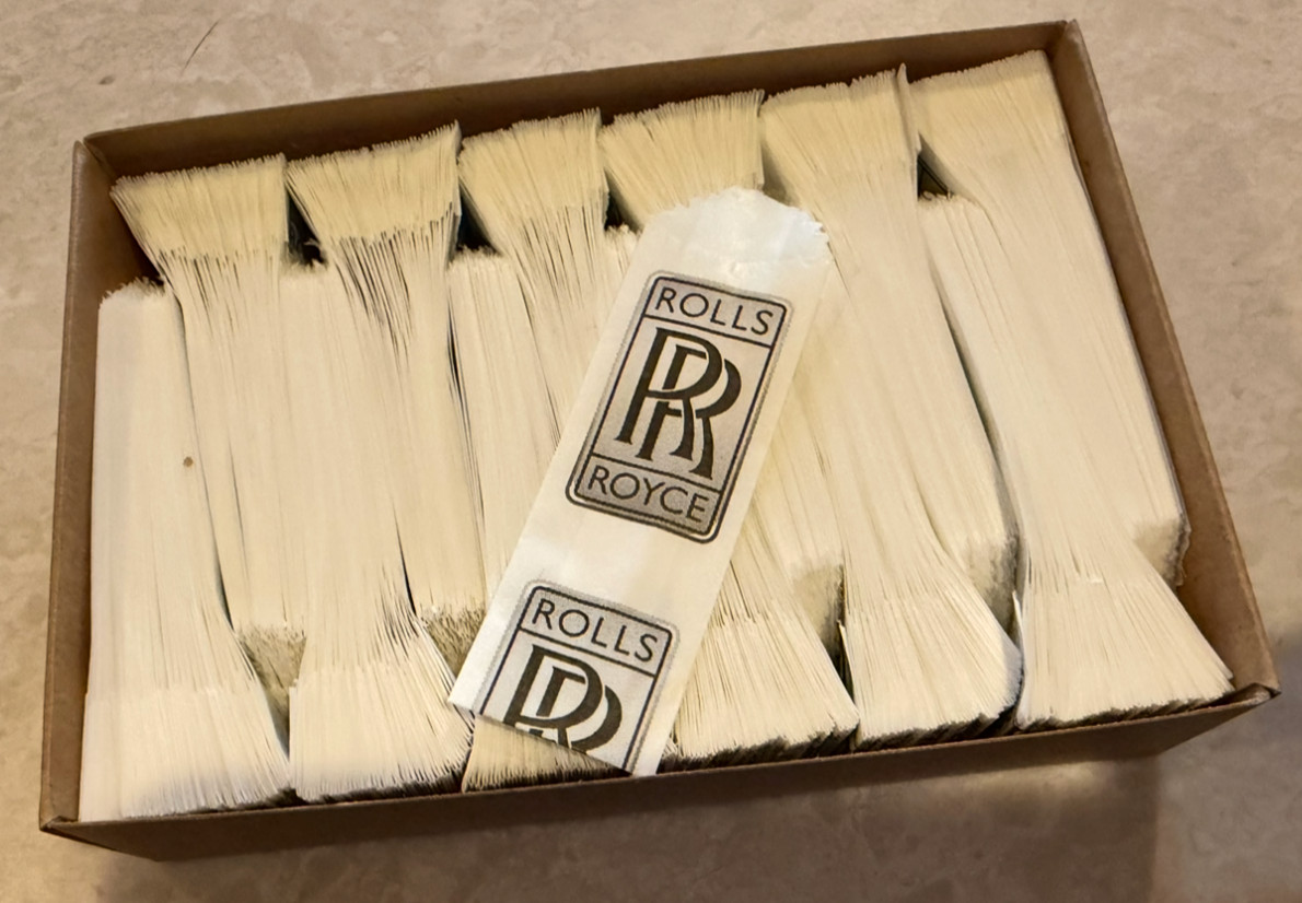 24mm Vellum Glassine Stamp Wax 600 Paper Bags (24mm x 76mm)  *RARE!* ROLLS