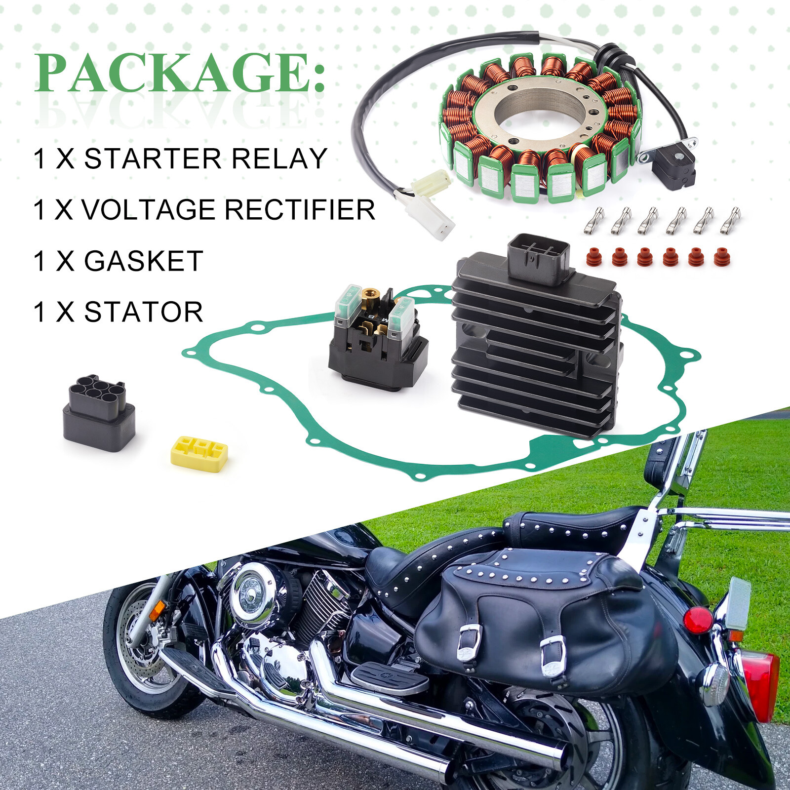 2003-2009 Stator Relay Regulator Rectifier Gasket for Yamaha Vstar 1100 XVS1100