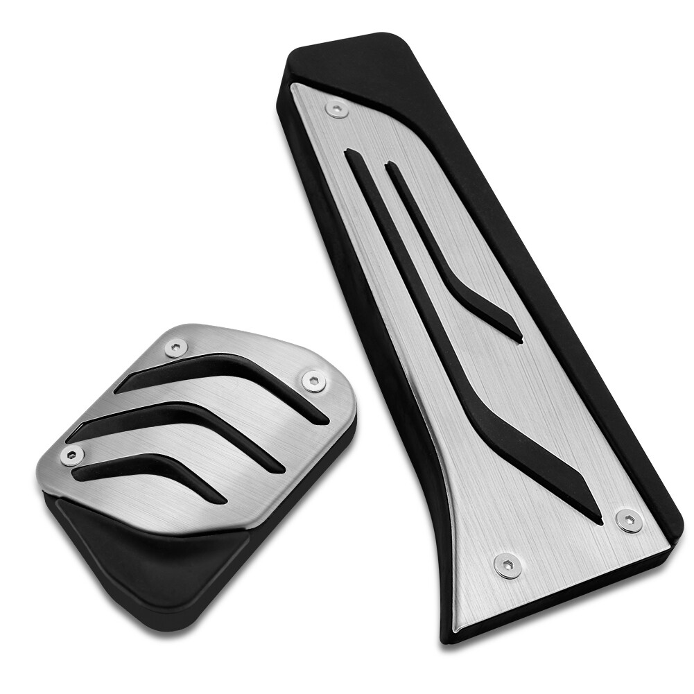 2Pcs Foot Gas Brake Pedals Cover Kit For BMW 1/2/3/4/5/6/7/8 Series X1 X3 X5