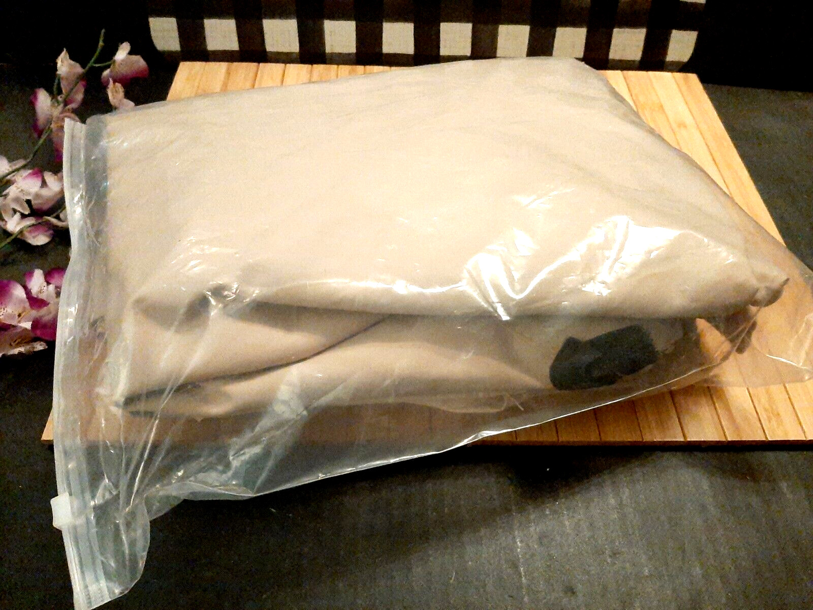 5' x 8' Double Tier Grill Replacement Canopy New with Defect  Khaki Beige READ