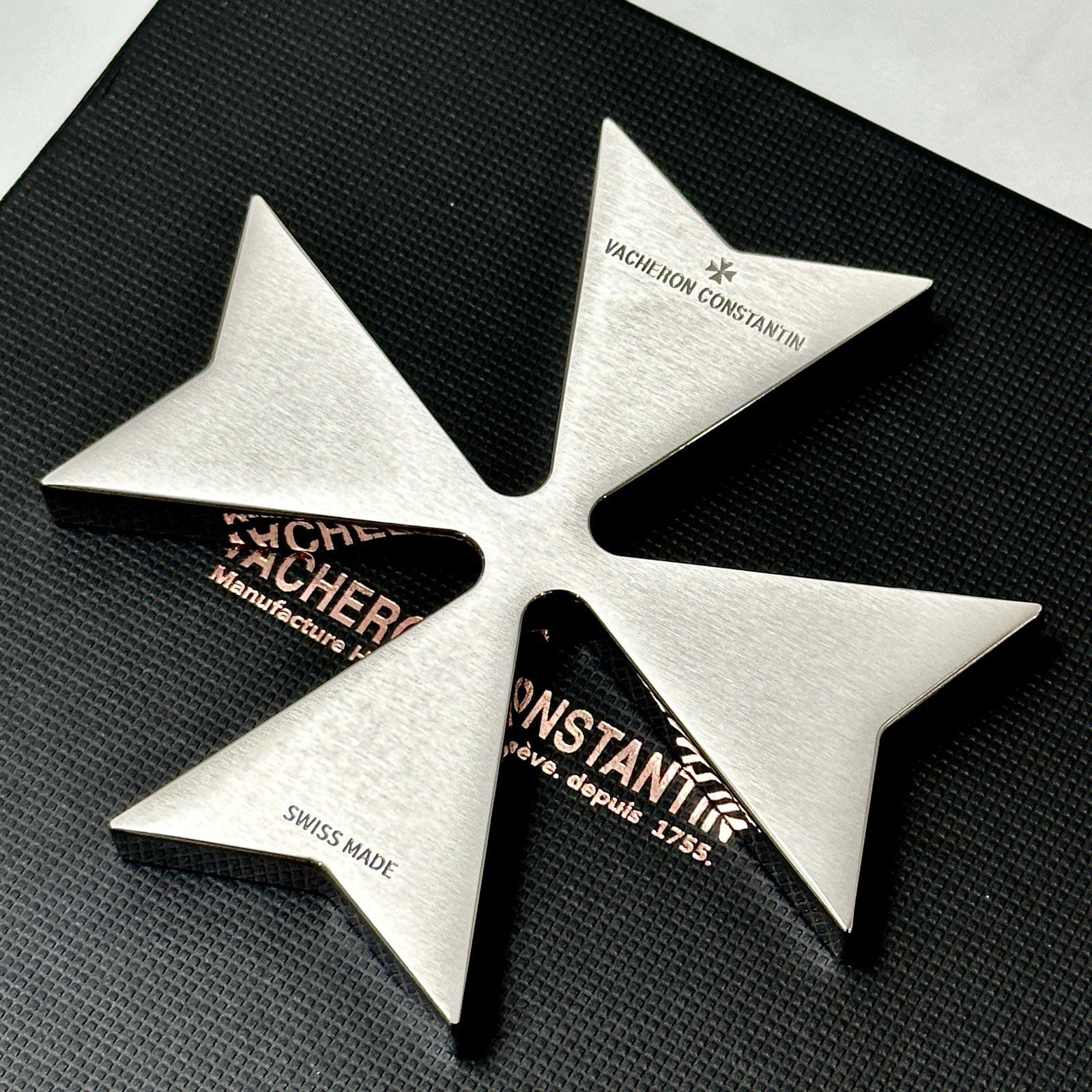 Vacheron Constantin Maltese Logo Stainless Steel Heavy Paperweight AD VIP Gift