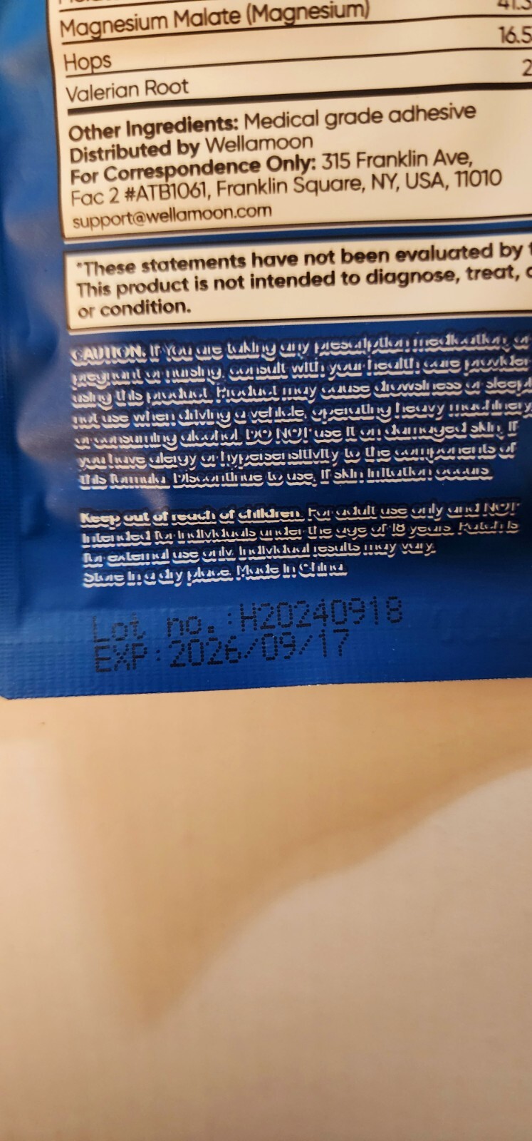 Wellamoon Sleep Support Patches 28 Patches Per Pk 2 Packs a total of 56 patches