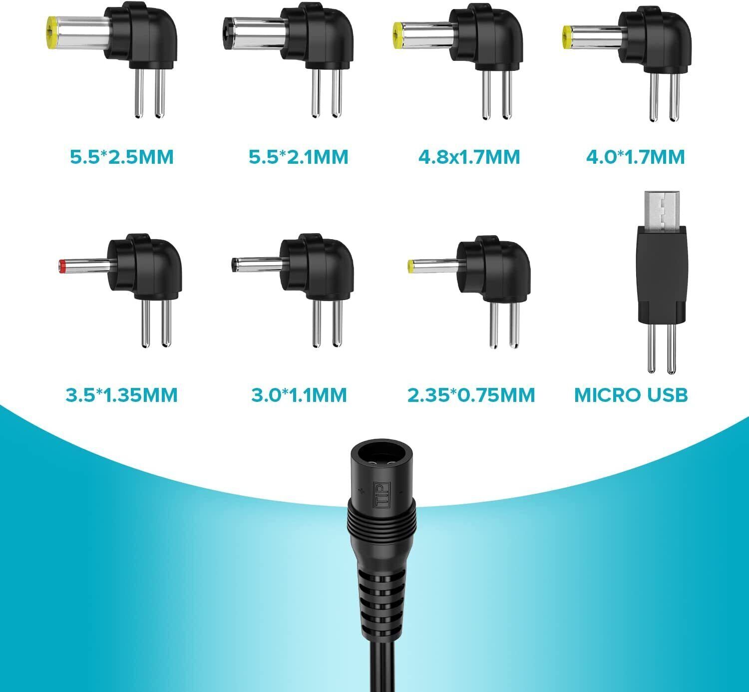 Universal AC to DC 3V~12V Adjustable Power Adapter Supply Charger Electronics
