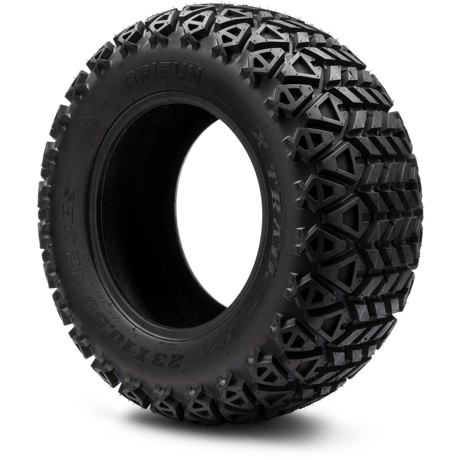 Arisun X-Trail 23x10.5-12 DOT All-Terrain Tire for Golf Carts & ATV 6 Ply Rating