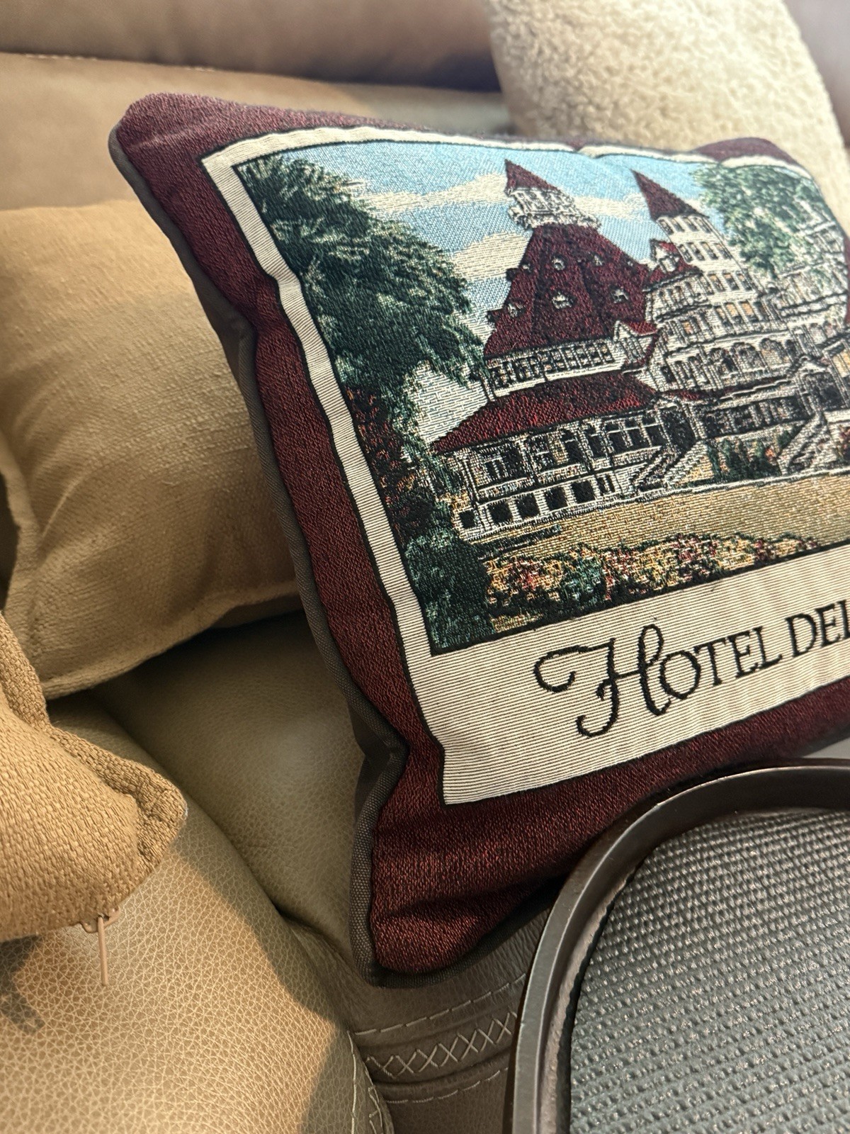 Hotel Del Coronado pillow decorative FREE SHIPPING Made In USA