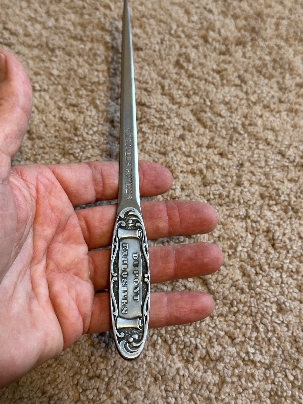 Hercules Powder DuPont antique mining advertising letter opener