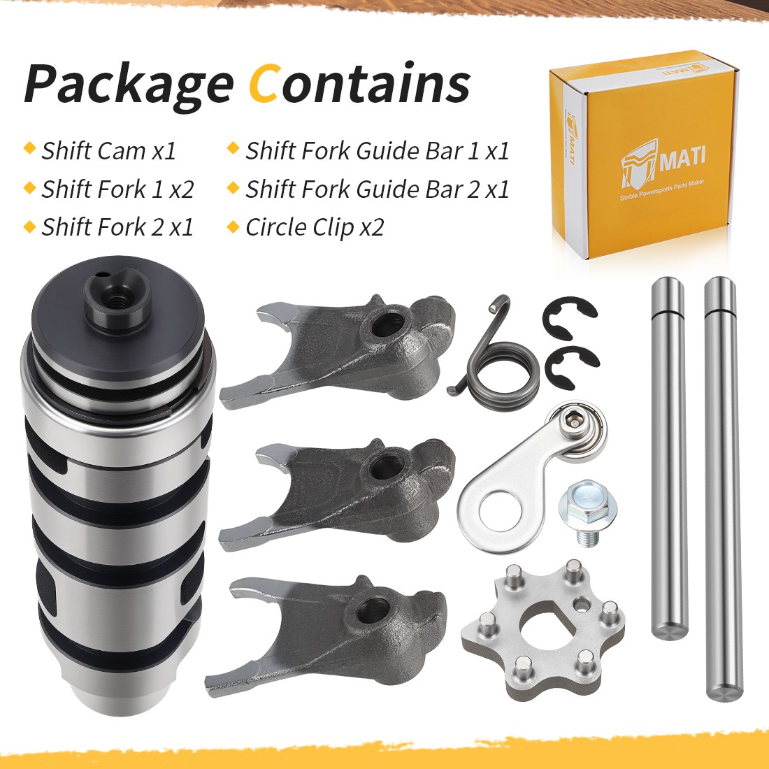 Shift Cam & Forks Cam Shifting Transmission For Yamaha Banshee 350 YFZ350 87-06