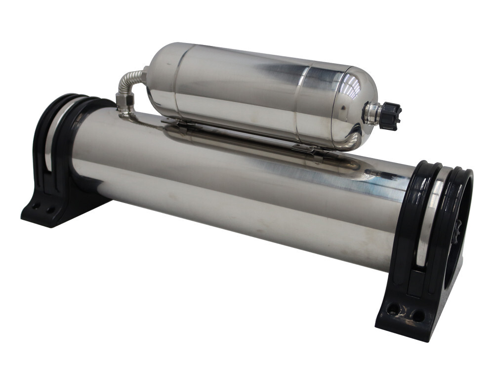 1000L Stainless Steel Water Purifier Household Vertical Double Filter Power-free