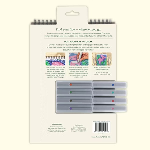 Lifelines FlowArt Dot By Letter Botanicals #165005 - Brand New!