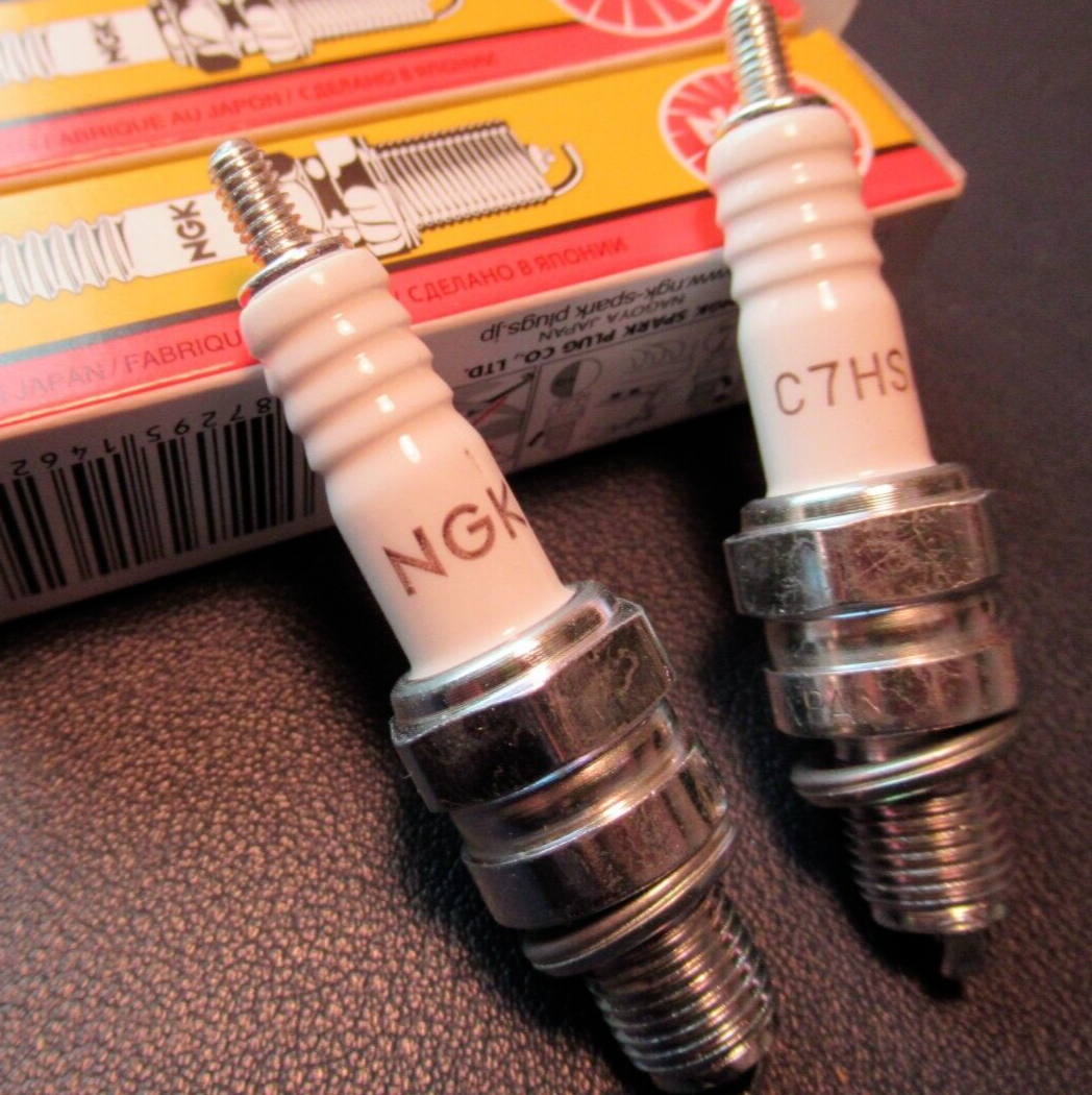 NGK C7HSA SPARK PLUG Stock 4629 USA SHIPPER GENUINE NGK -TWO PLUGS!!