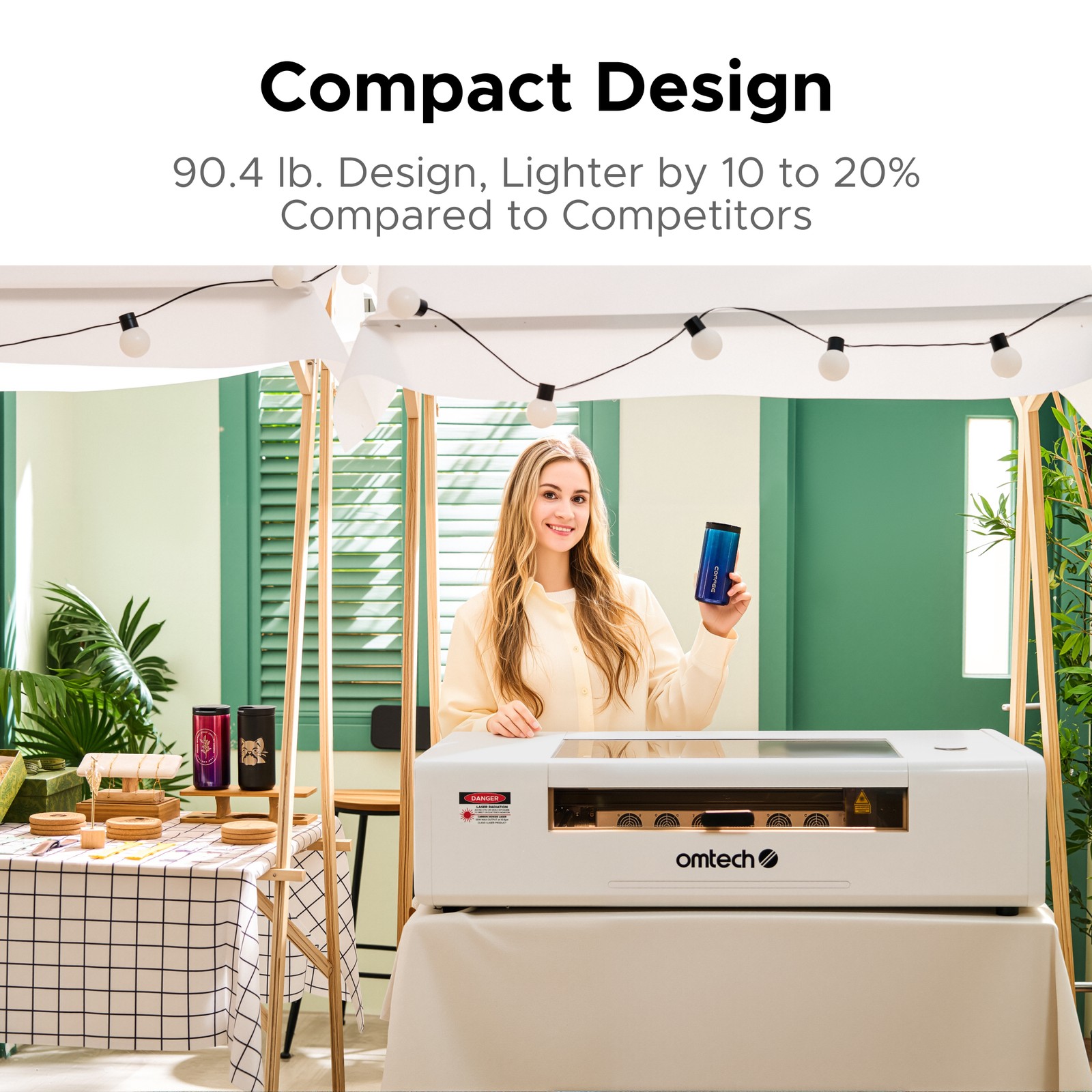 Secondhand Polar 12×20 55W CO2 Laser Cutter Engraver Engraving Cutting Machine