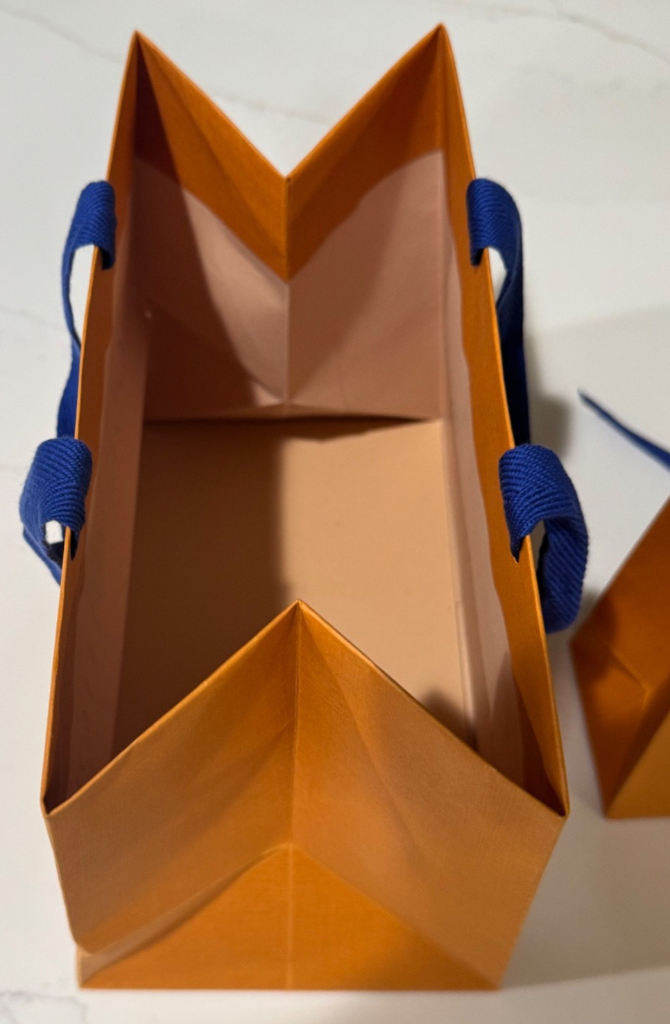 EMPTY LOUIS VUITTON PAPER GIFT BAGS 9.75"X8"X6" & 8.5"X6"X4" LOT OF 2