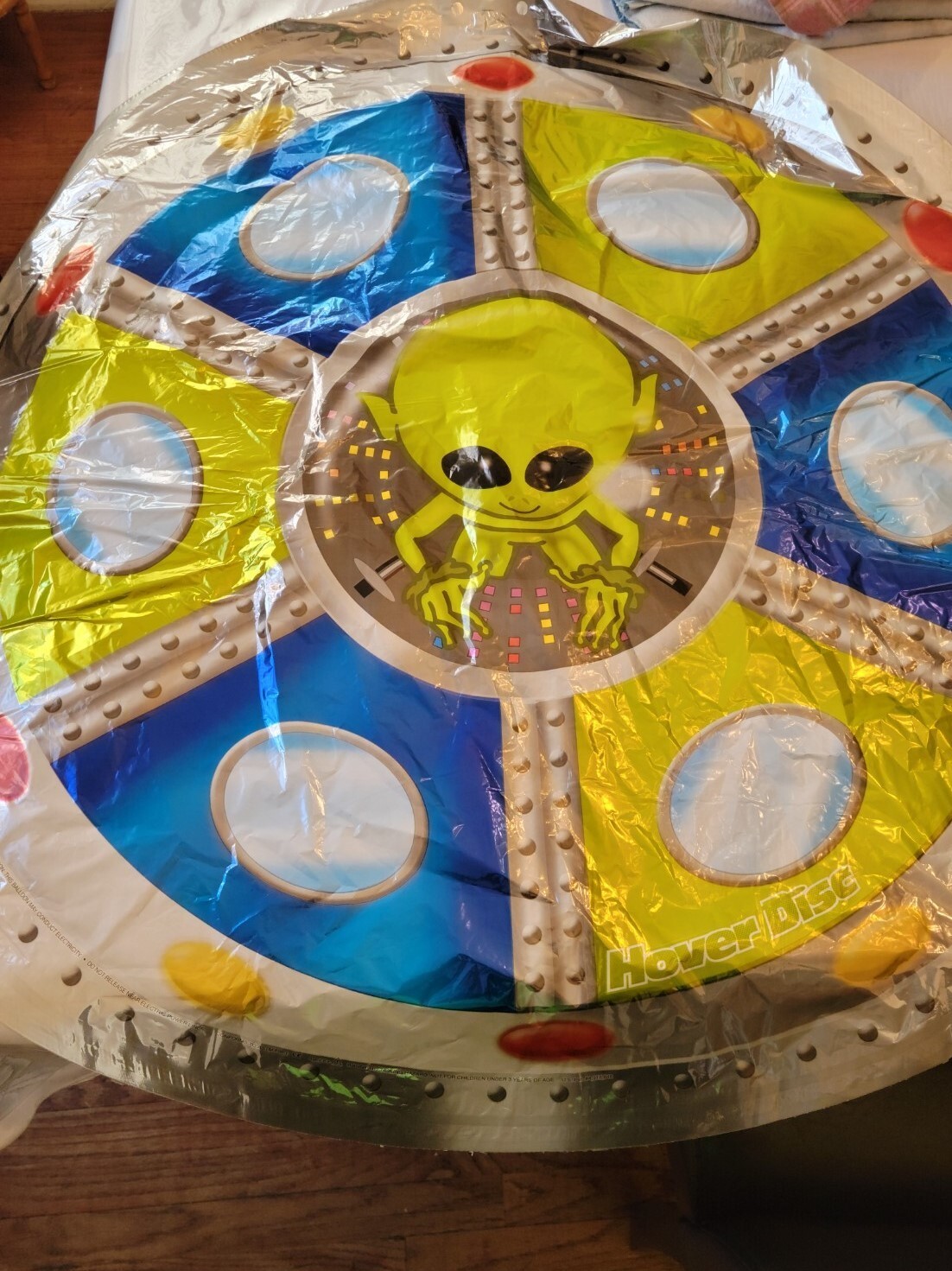 Lot/2 ANOGRAM 677 HOVER DISC 36" -3FT Alien Design Toss it, Roll it, Bounce it