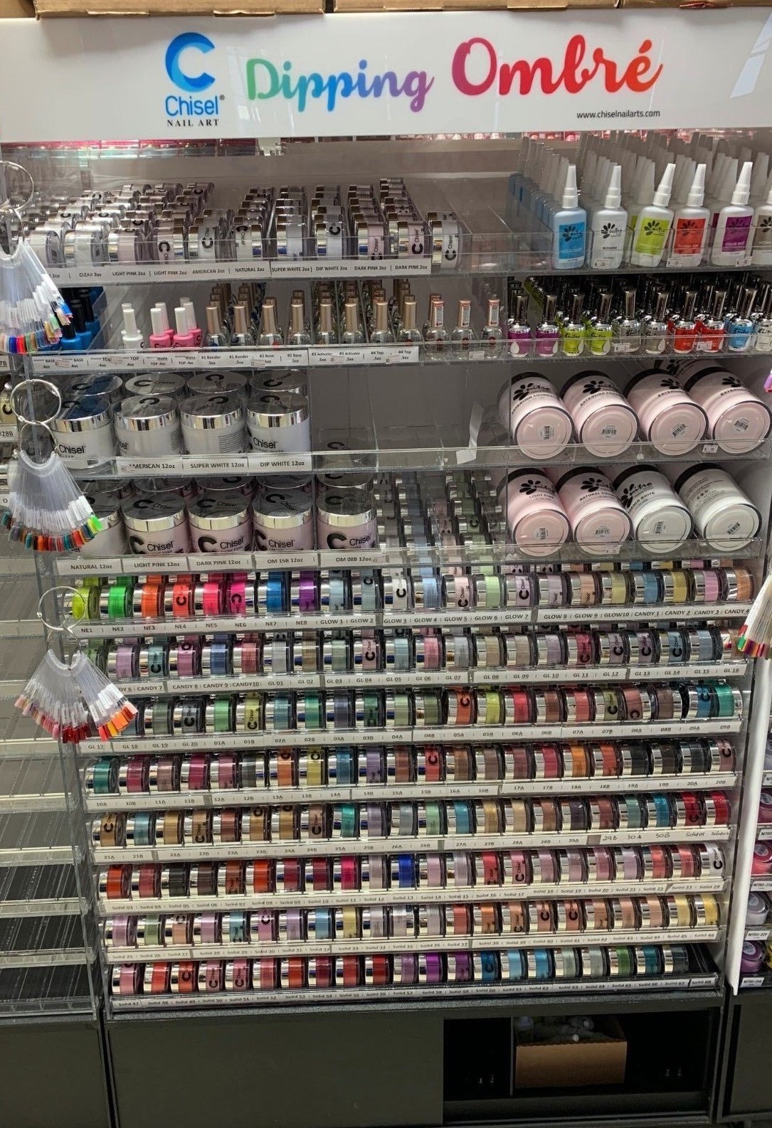 Chisel 2 in1 Acrylic & Dipping Ombre Standard Powder 2 oz  GLOW1 - GLITTER 20  A