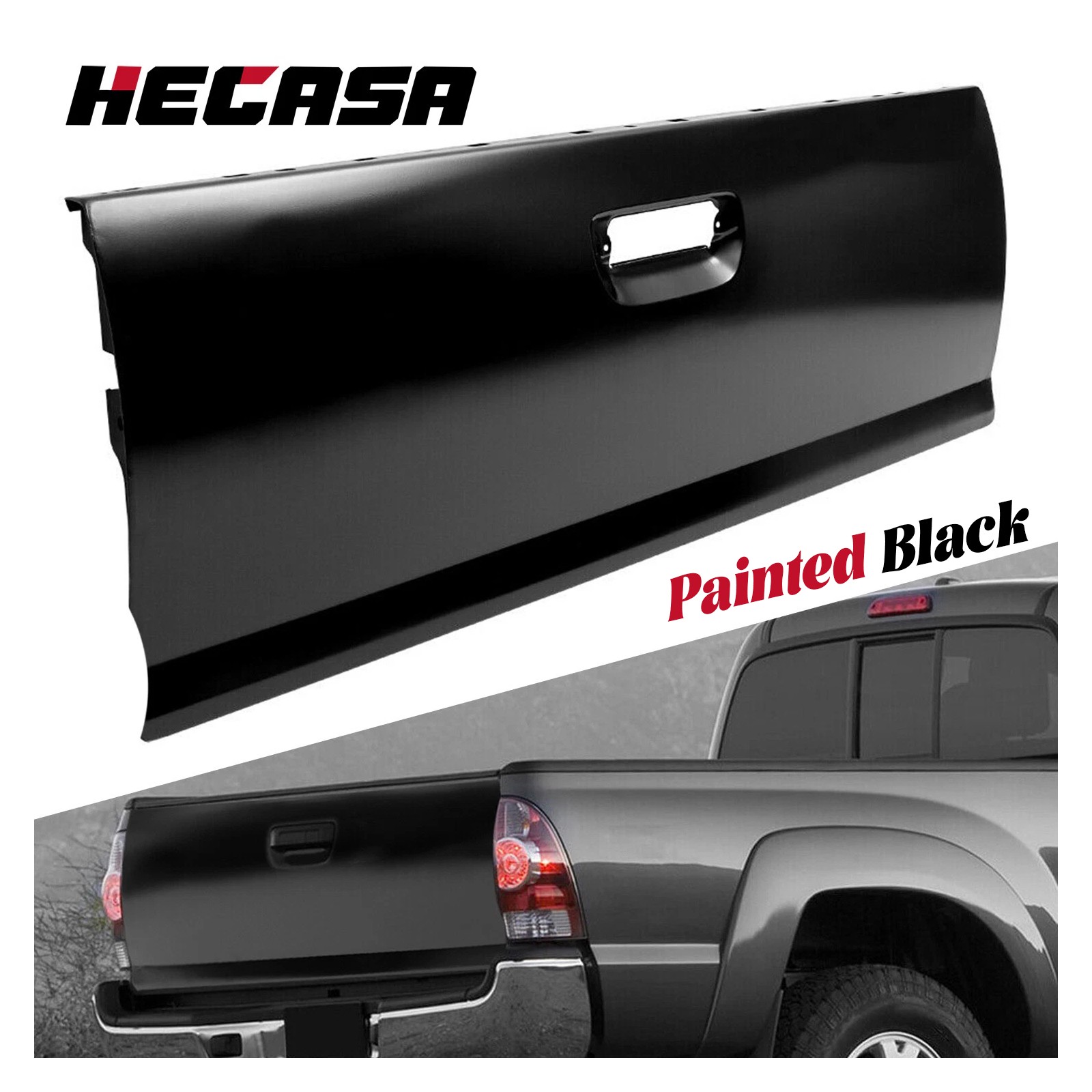 For Toyota Tacoma 2005-2015 Rear Tailgate NEW Painted Black Steel Tail Gate