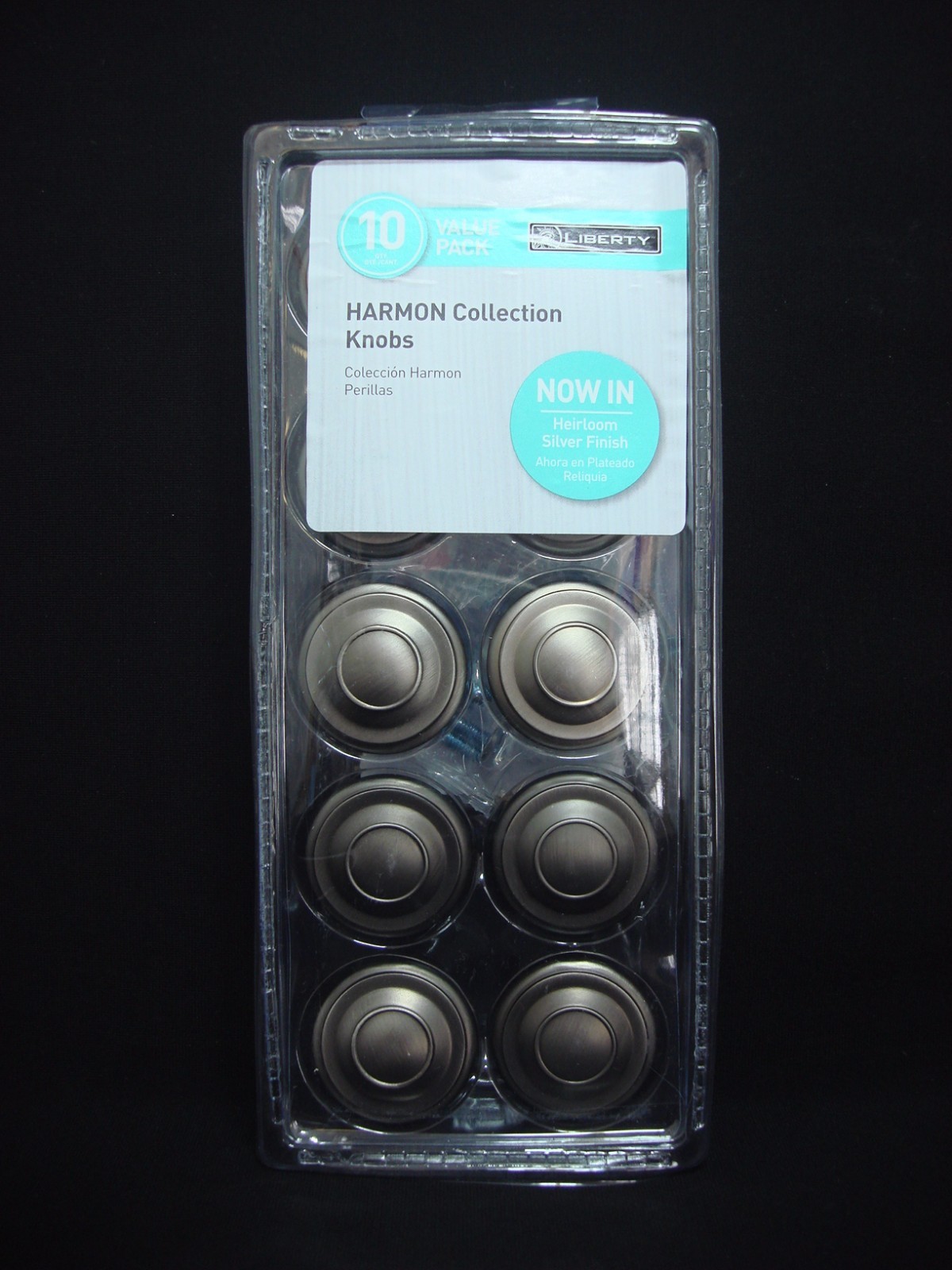 40 Liberty Harmon Collection 1 3/8" Knobs Heirloom Silver Finish Knob