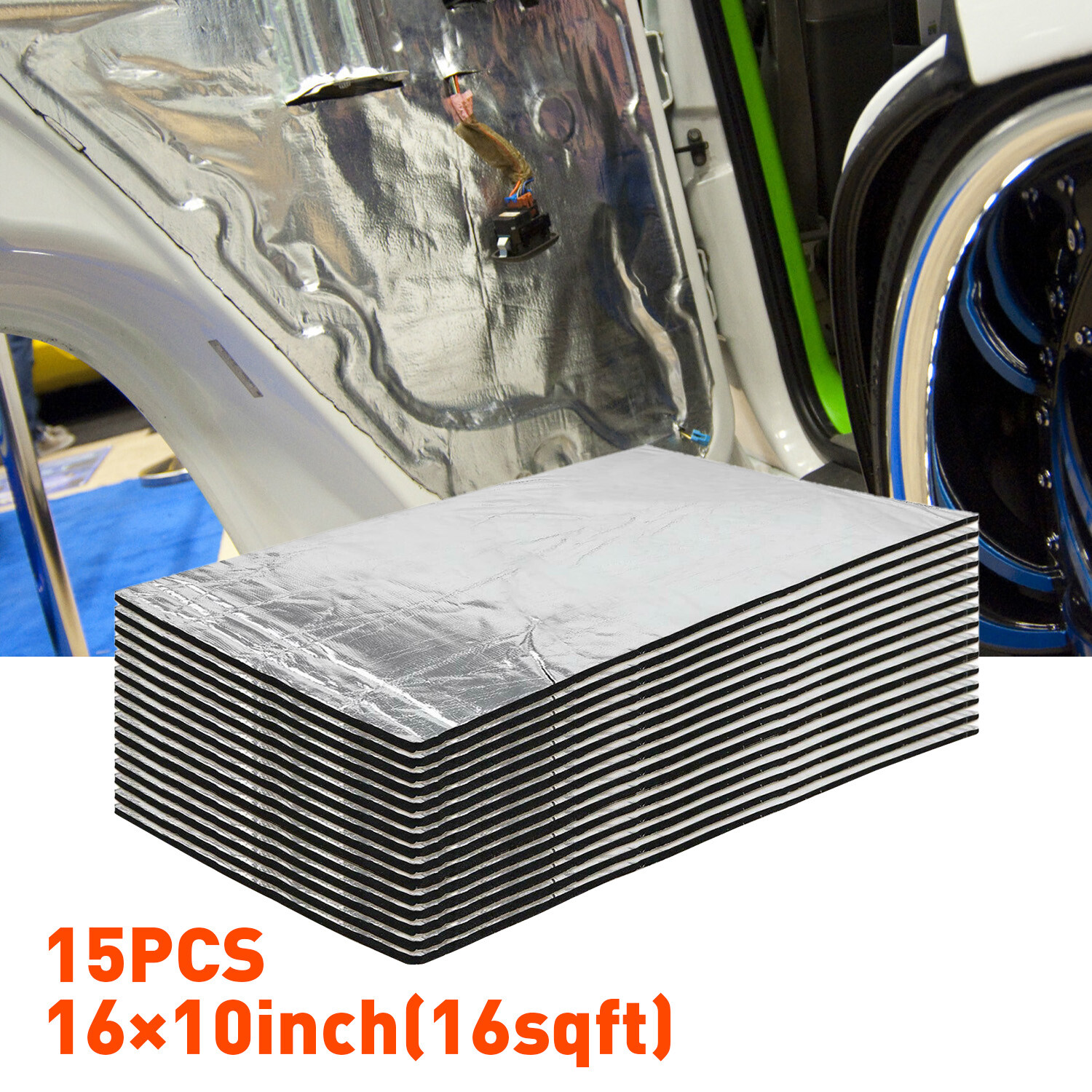 Self-adhesive Fireproof Sound Deadener Heat Insulation Mat For Car Hood Engine