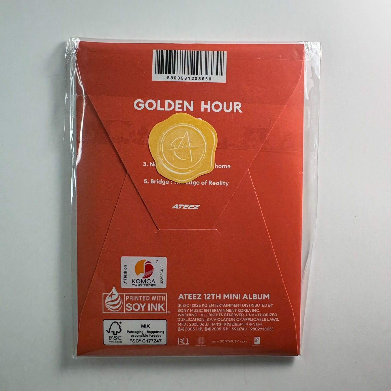 [ATEEZ] GOLDEN HOUR : Part.3 LEMON DROP – 12th Mini Album POCA Ver. - On hand