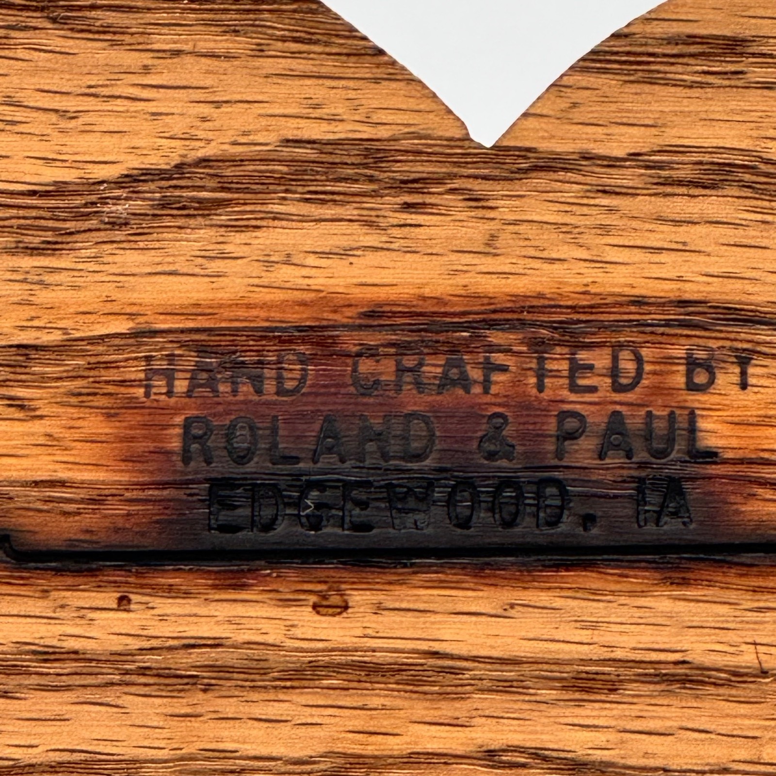 Vintage Heart Wall Shelf Display Knick Knack Countrycore Rustic Farmhouse Oak