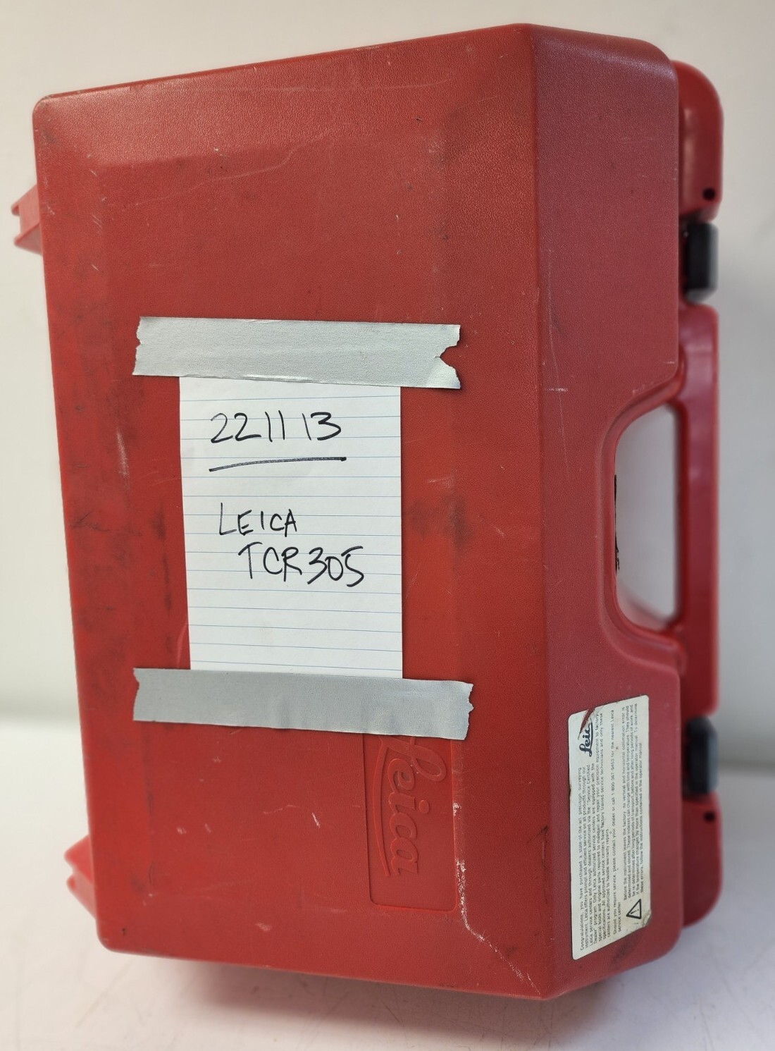 Leica TCR305 GeoSystems Survey Total Station Dual Display AS IS Please Read Desc