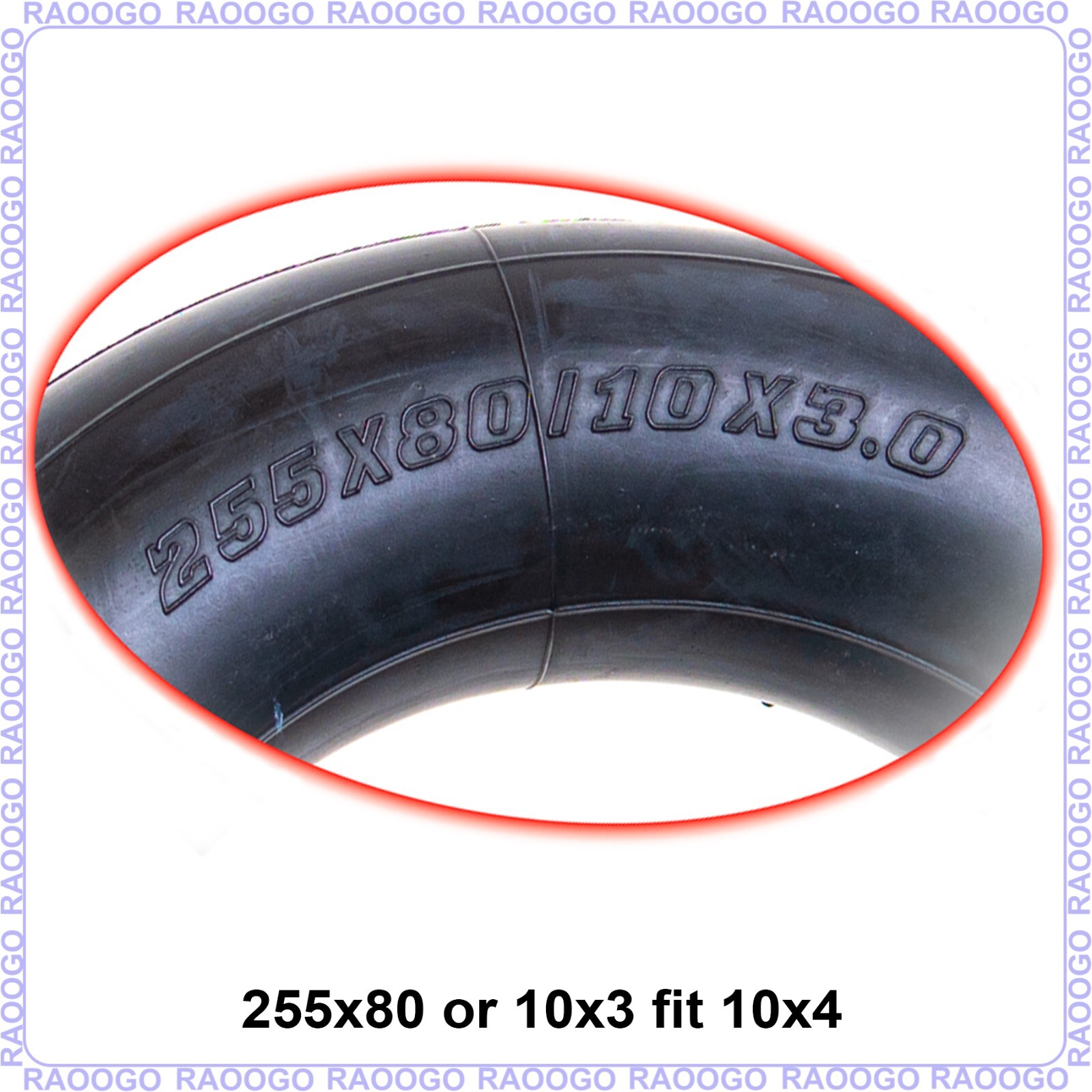 10x3 255x80 Inner Tube Tire Heavy Duty fit 10x4 80/65-6 Electric Scooter