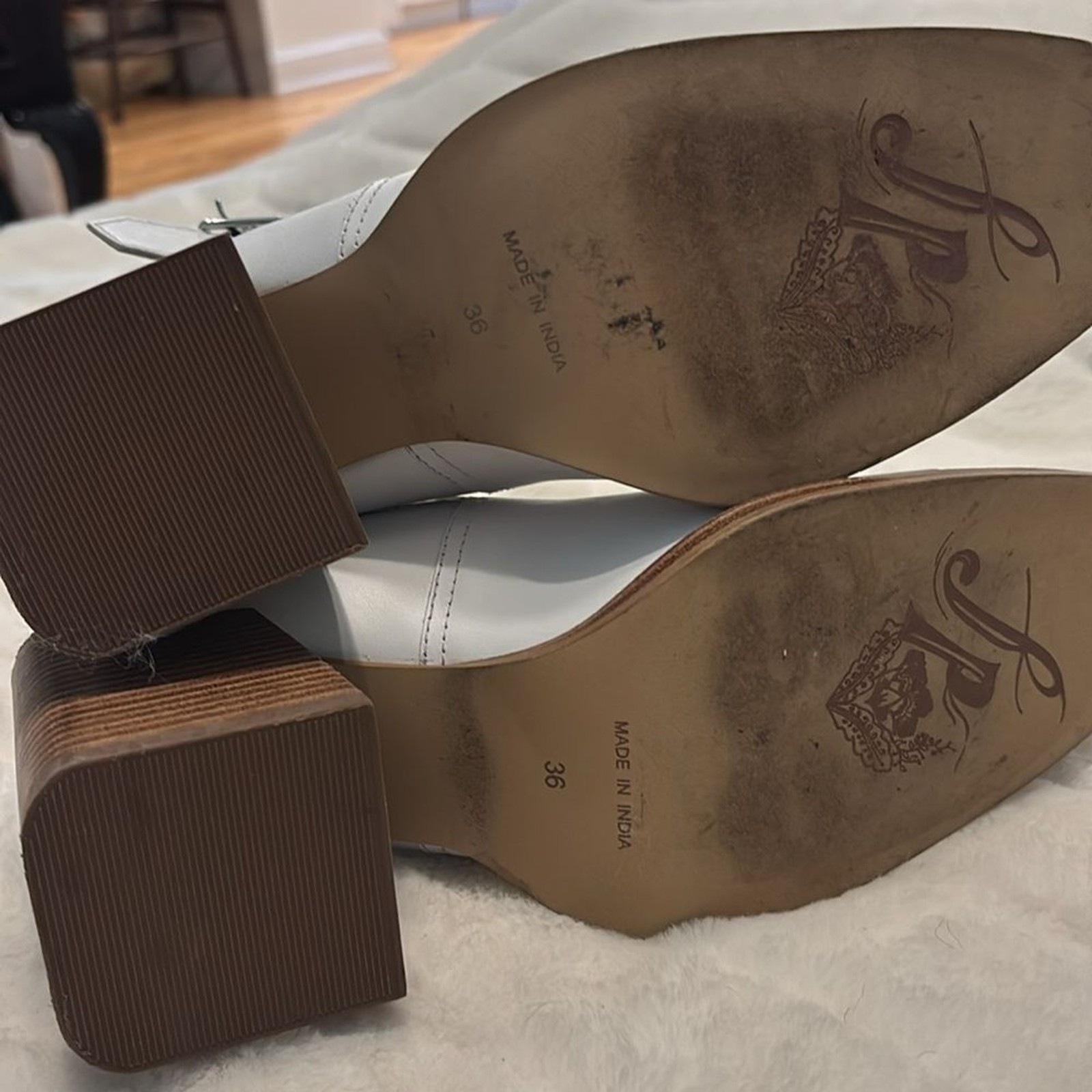 Free People Brady buckle booties leather ankle boots size 36/6