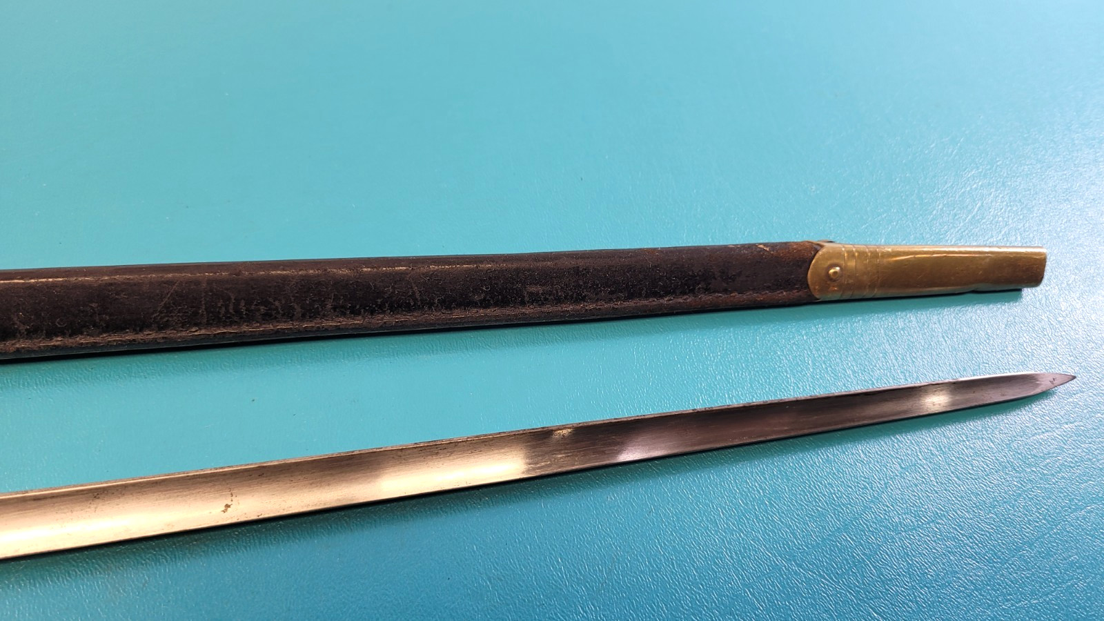 English Pattern 1895 Martini Enfield Socket Bayonet + Scabbard TR876