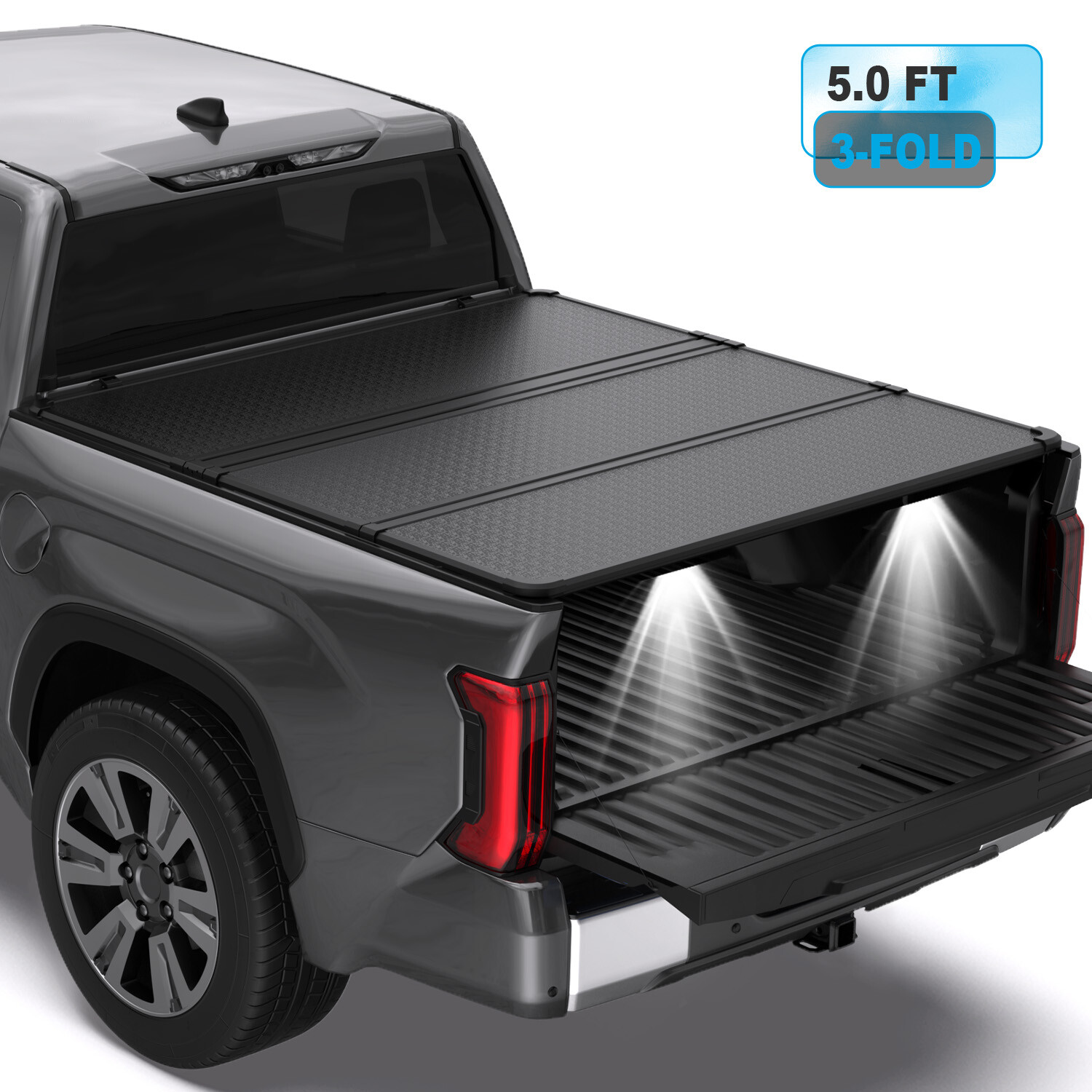 5FT Hard Tonneau Cover Bed For 2005-2026 Nissan Frontier Cover Bed 3-FOLD