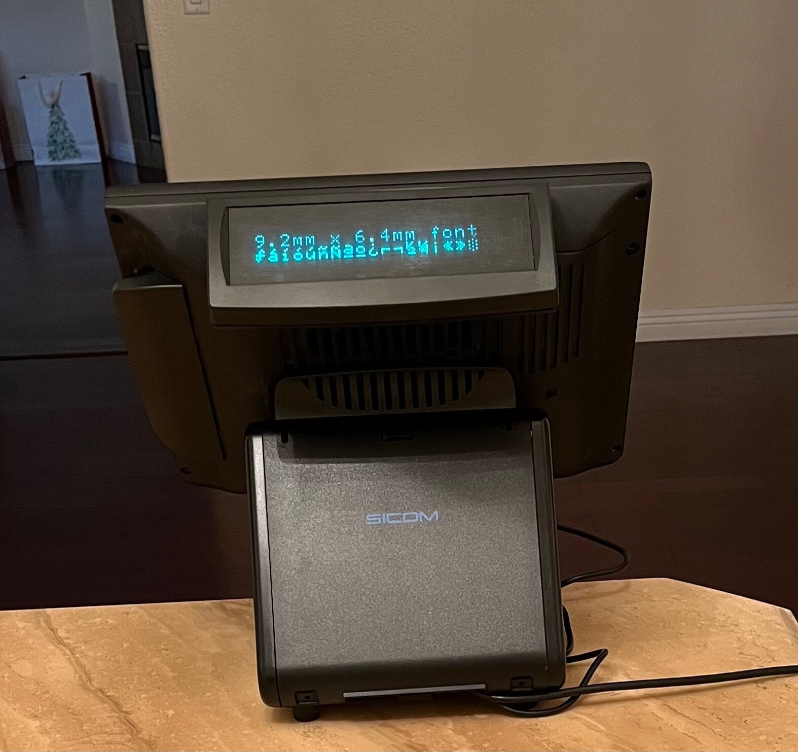 Sicom SL20 POS Terminal Register with Rear Display 2100-00 3LEP33500460