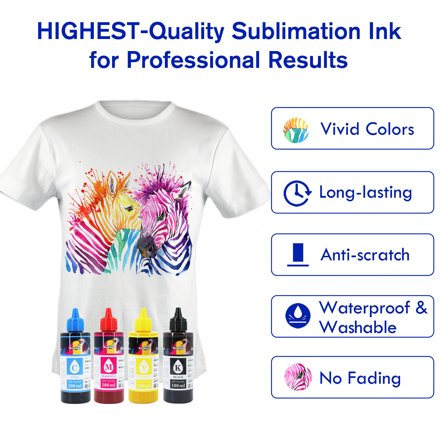 600ML Koala Sublimation Ink for Epson 2720 2760 2800 2803 2850 4800 15000 ecotan