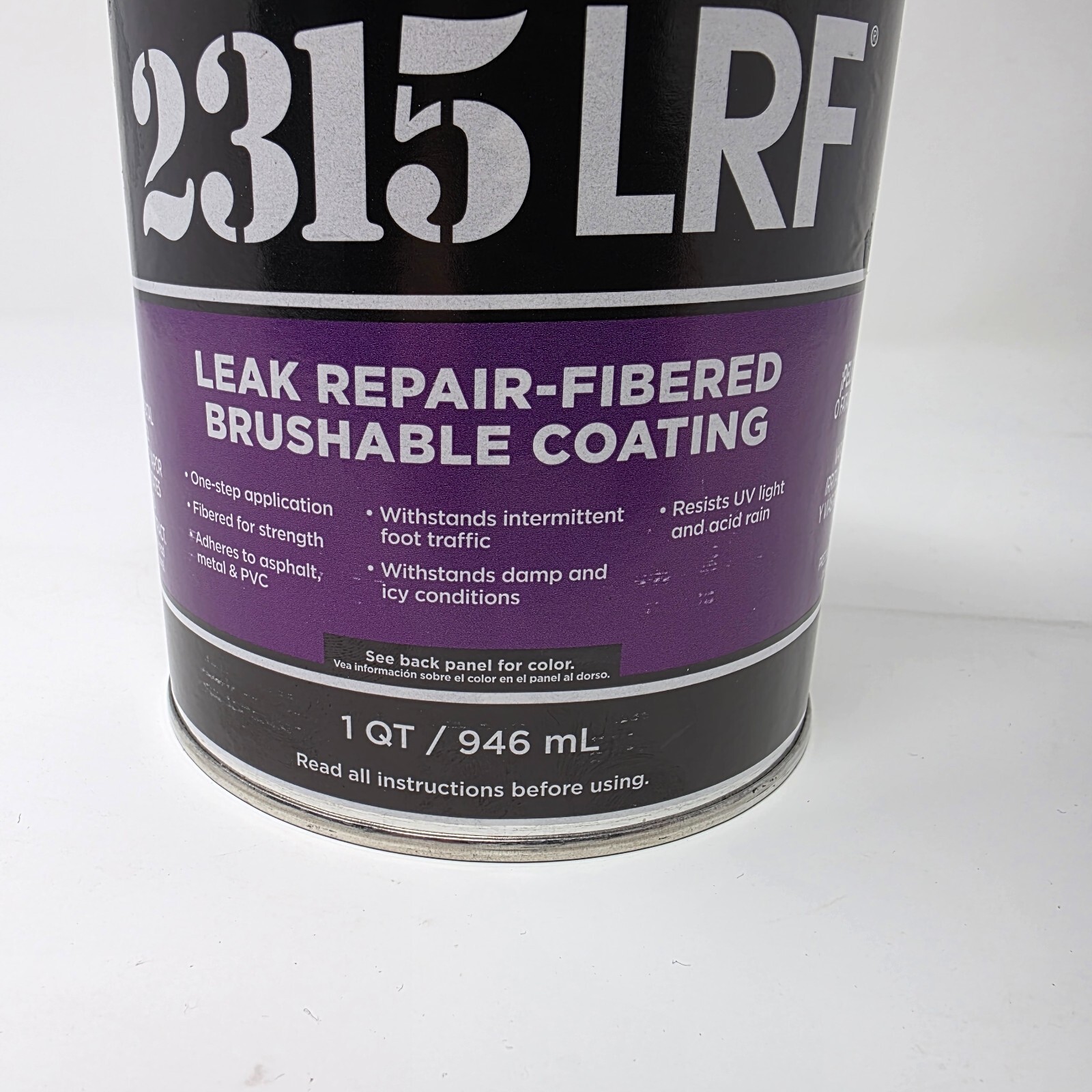 Geocel 2315 LRF Sealant WHITE Brushable Roof Leak Crack Repair Coating 1 Quart