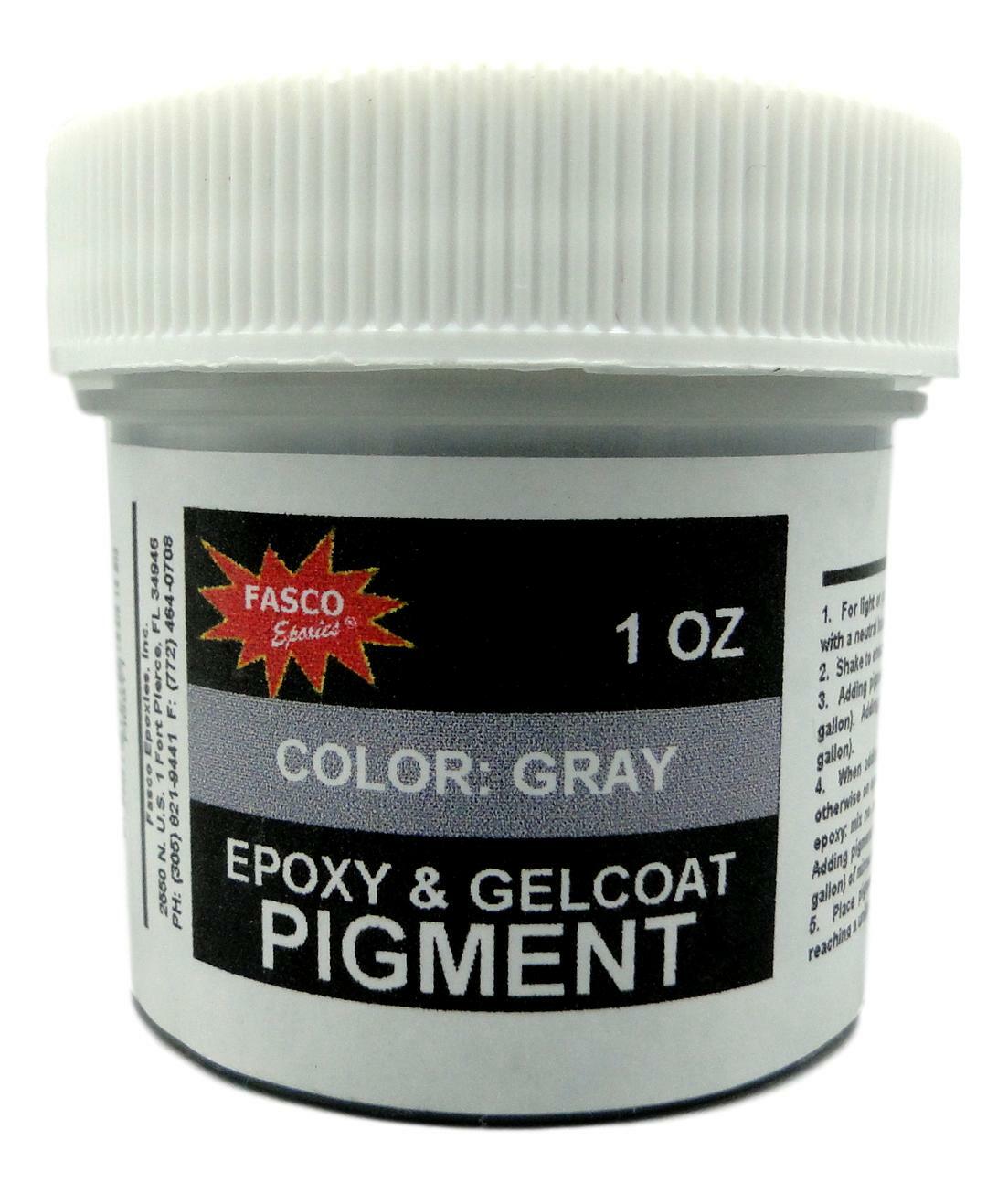 Grey Pigment for Gelcoat and Epoxy (1 oz)