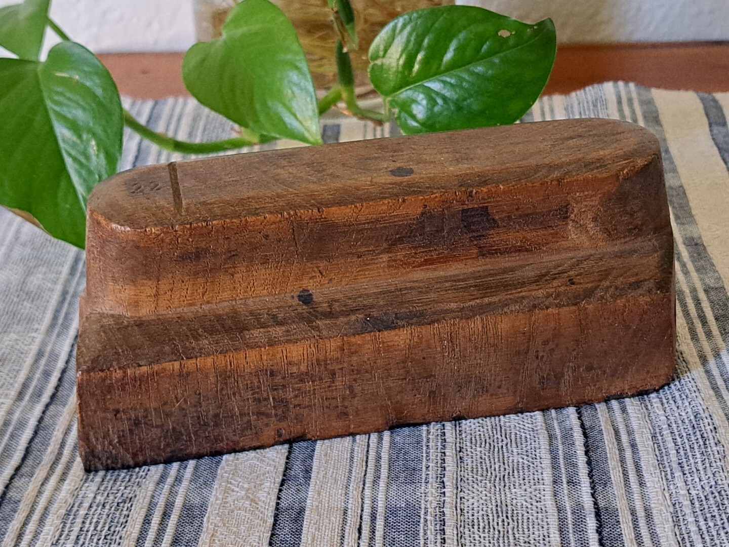 Antique Wood Stamp Printing Block Textile Wall Decorative Art Floral