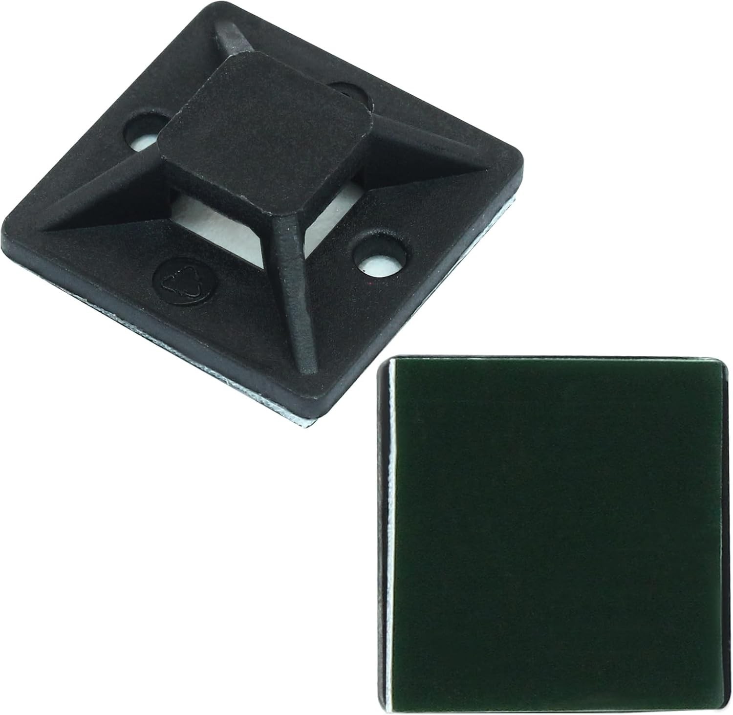 Self Adhesive Cable Tie Mounts 3M Strongly Adhesive Backed Zip Tie Base Holders