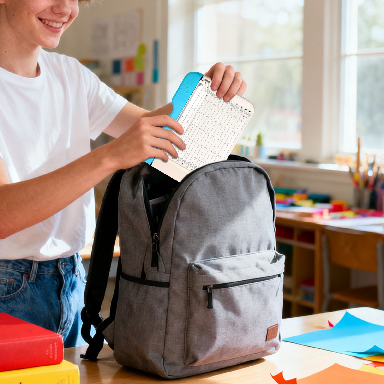 6" Photo Paper Cutter Portable Nonslip Guillotine Trimmer Craft DIY Safety Guard