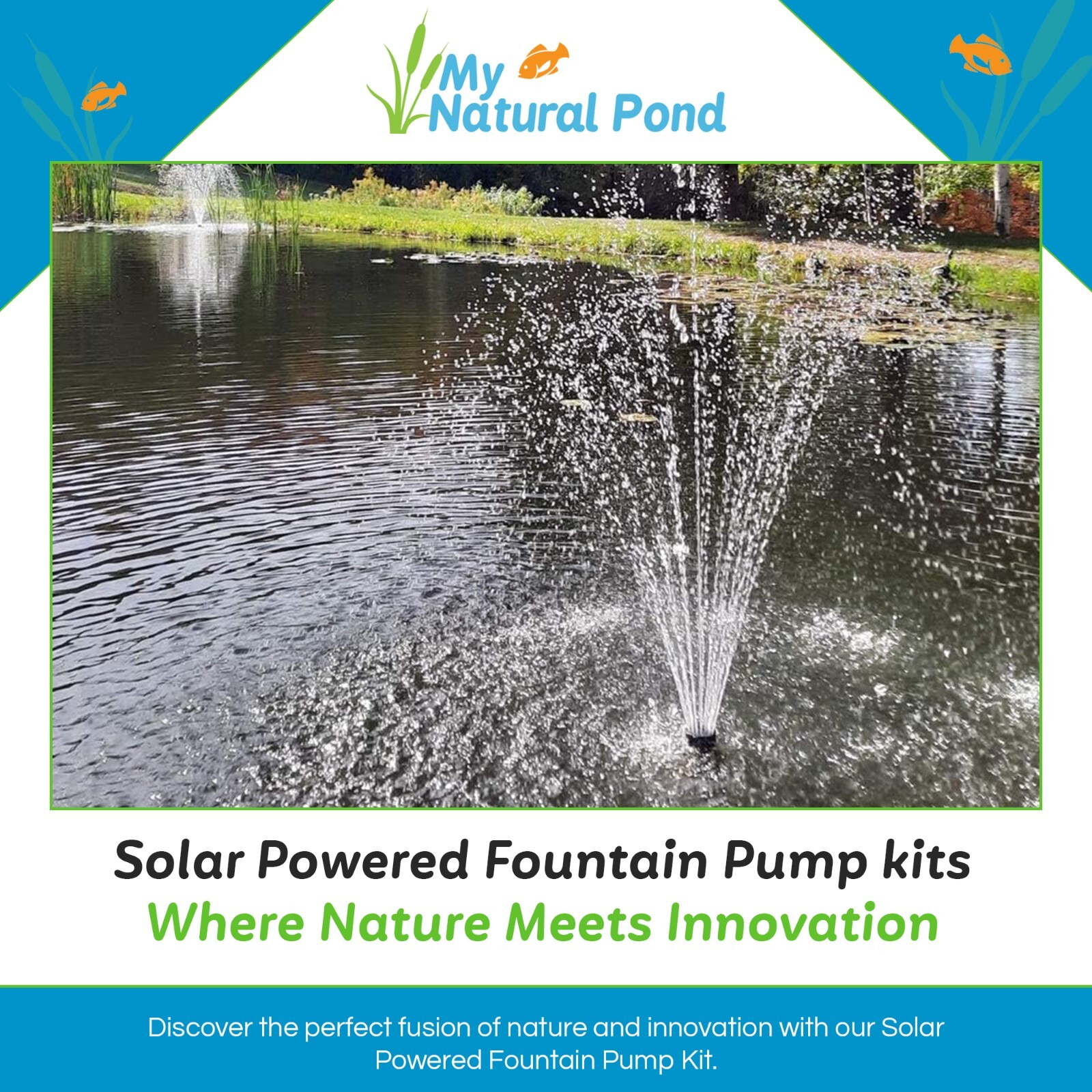 Solar Pond Fountain Pump two models 70W and 100W Complete Kits