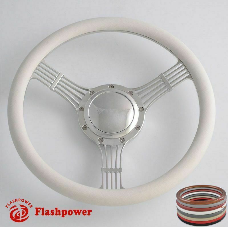 14'' Billet Steering Wheels Wood Banjo Ford GM Corvair Impala Chevy II