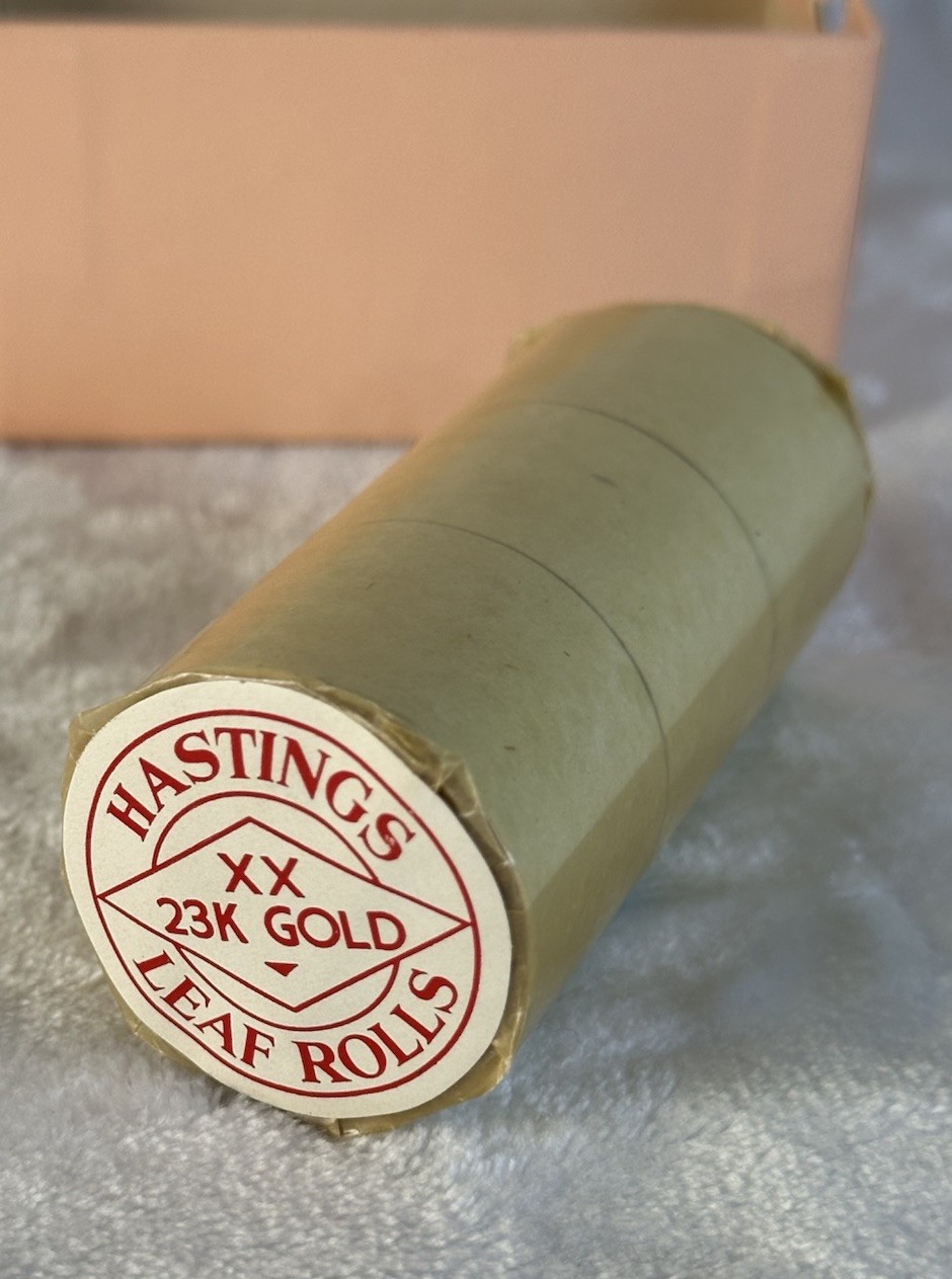 RARE NOS Vintage 1959 Hastings & Co. 23K Gold Leaf 1” Rolls w/ Original Box USA