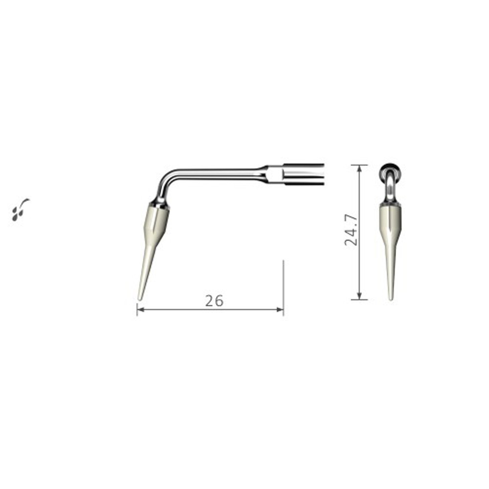 Dental Ultrasonic Perio Implant Cleaning Tip Fit EMS WOODPECKER Satelec NSK DTE