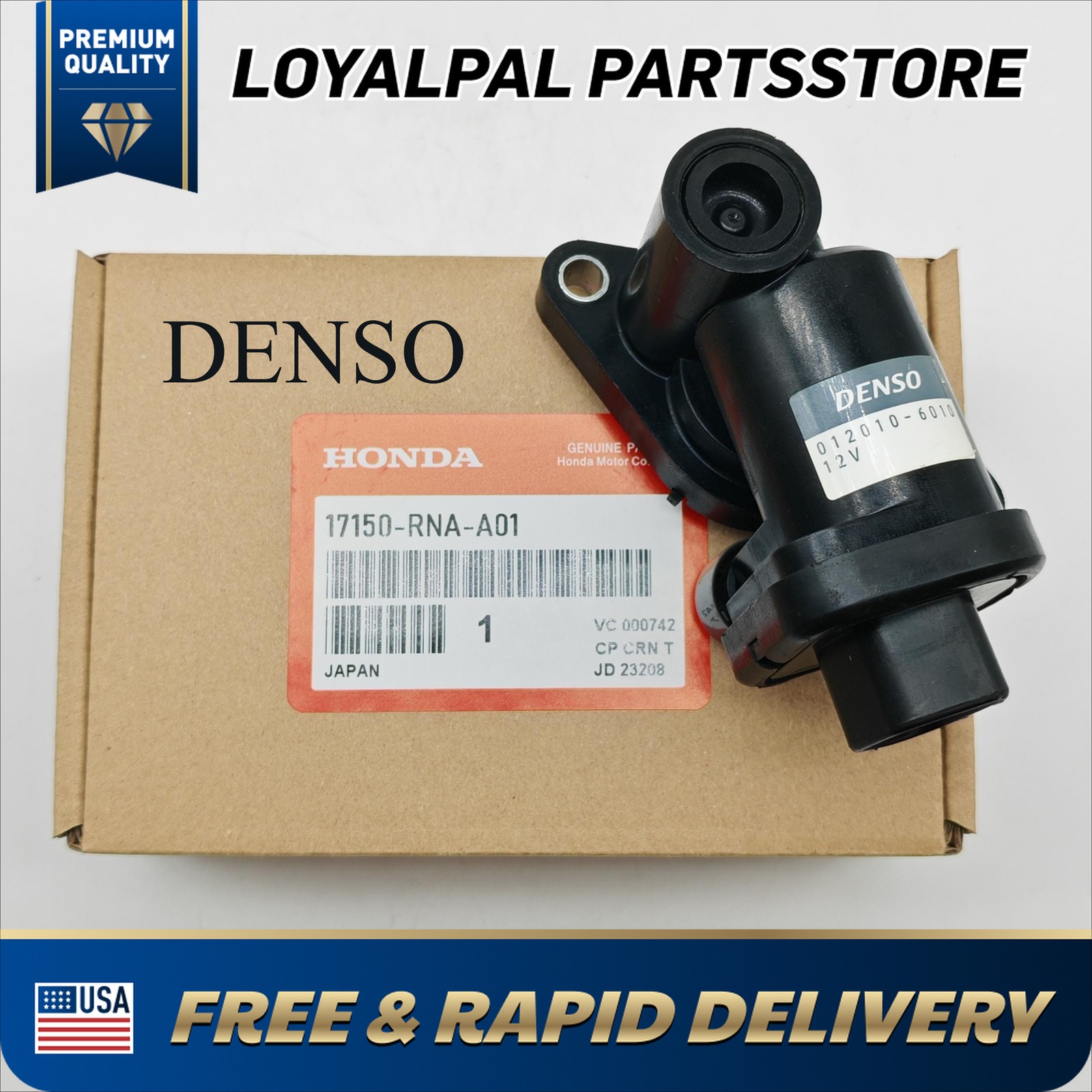 Genuine 17150-RNA-A01 Idle Air Control Valve For Honda Civic Acura TL US DENSO