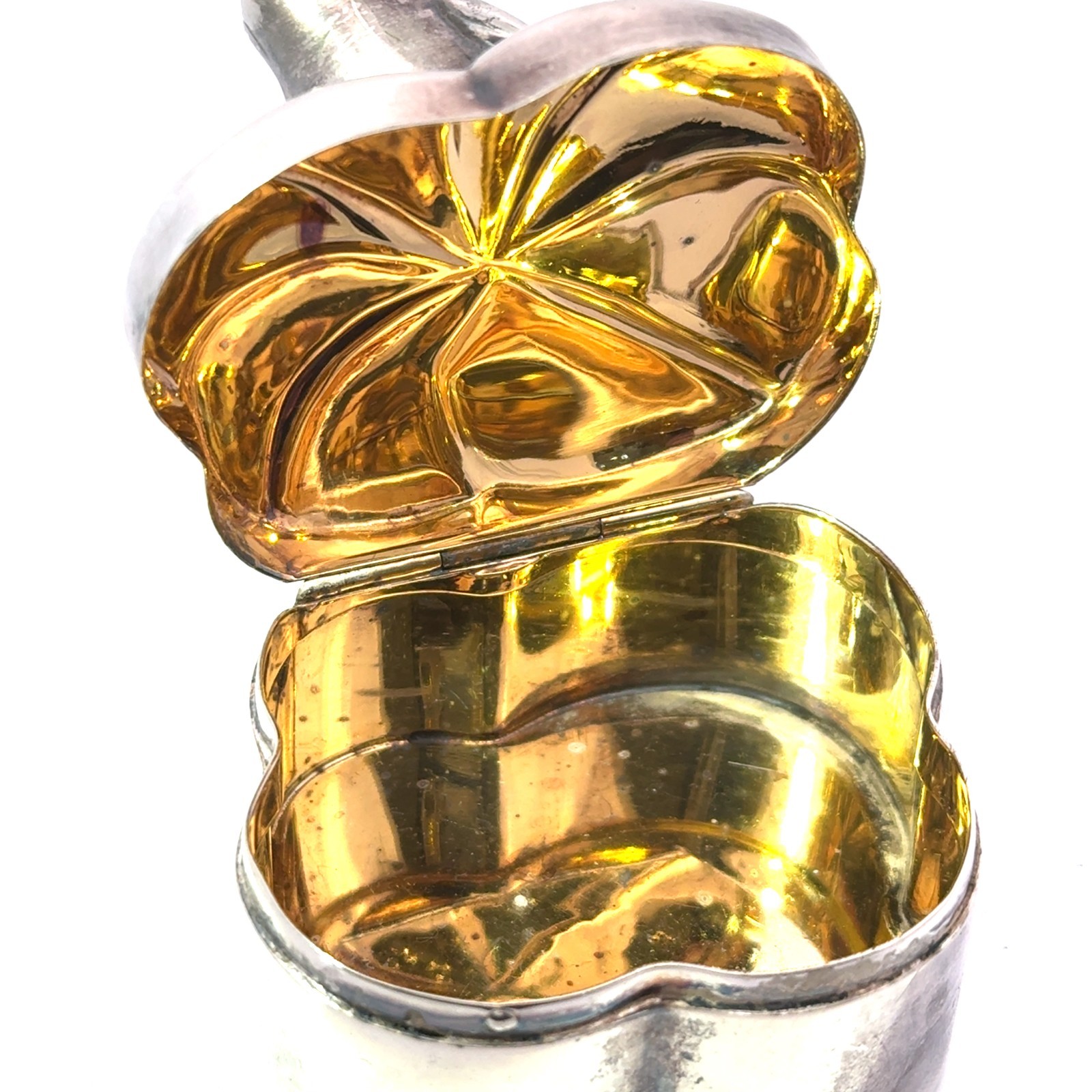 Tiffany & Co. Sterling Silver 925 Frog on Lily Pad Pill Box