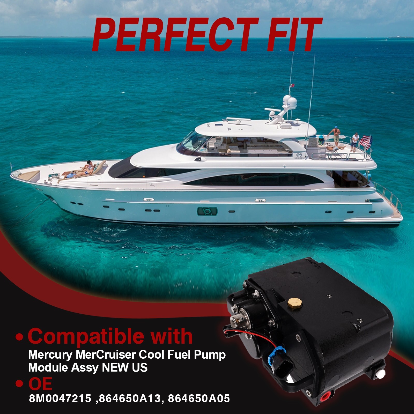 Fuel Pump Module 8M0047215 / 864650A13 Fit For MerCruiser Cool