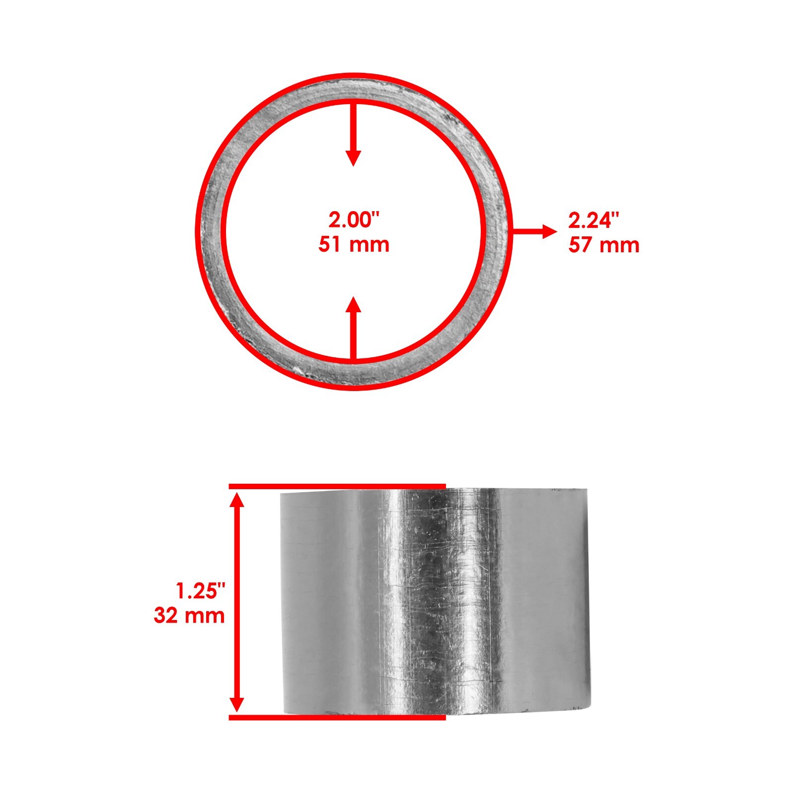 Exhaust Gasket for Polaris Predator 500 2003 2004 2005 2006 2007