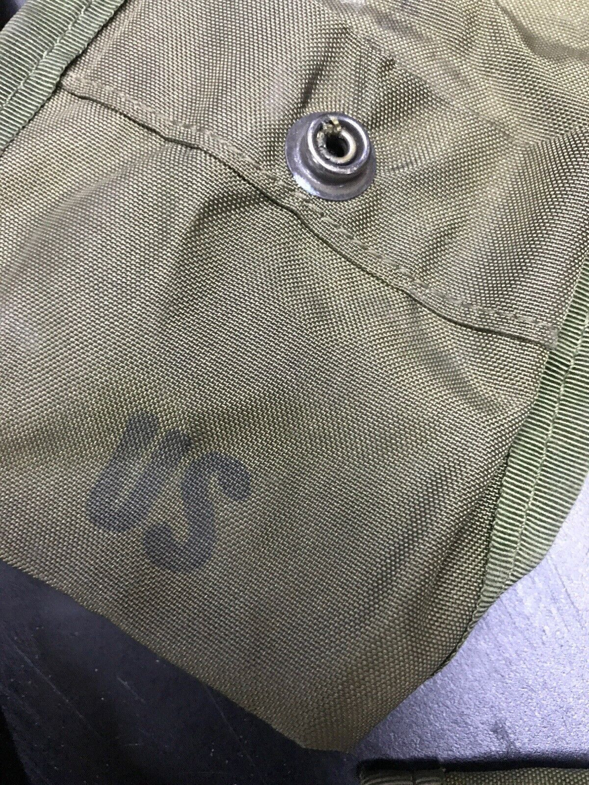 Lot of 2 Army USMC FIRST AID / COMPASS POUCH CARRIER CASE w/ Alice Clip Military