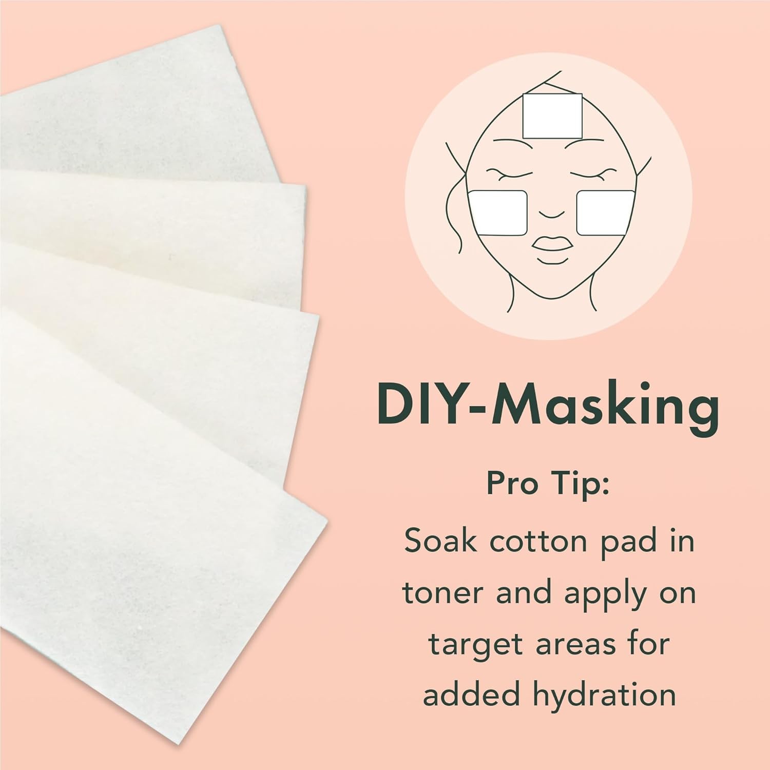 Rael Soak It Up Cotton Pads for Face, Soft & Thin, Korean Skin Care (200 Count)